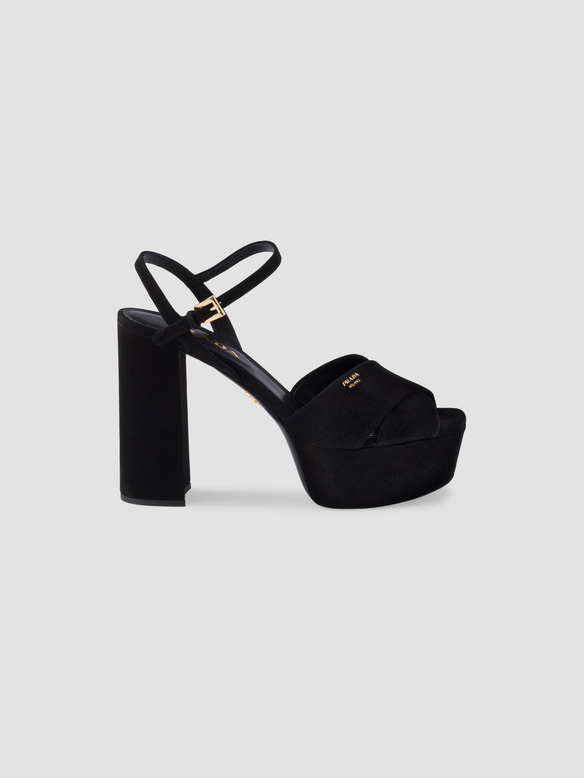 Prada Nappa Leather Platform Sandals | Saks Fifth Avenue