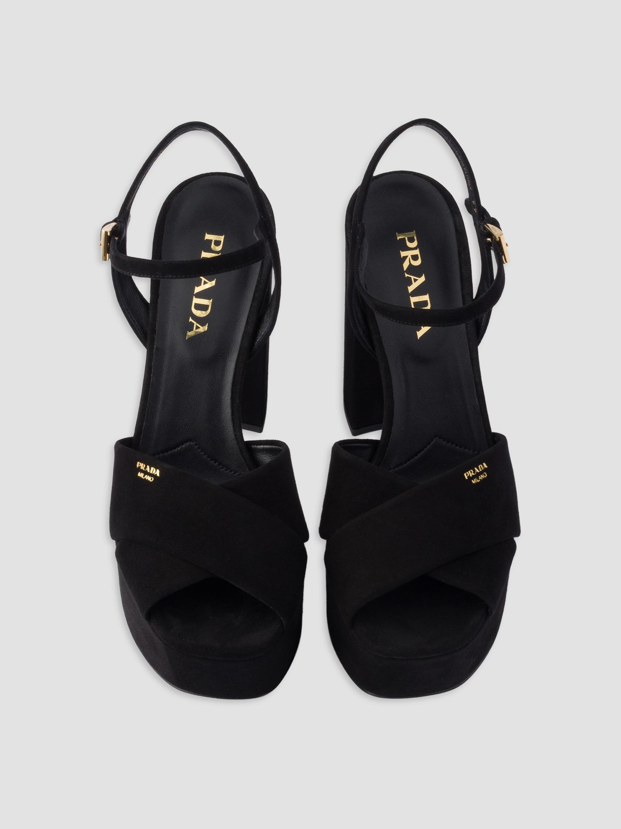 Prada Suede Platform Sandals | Saks Fifth Avenue