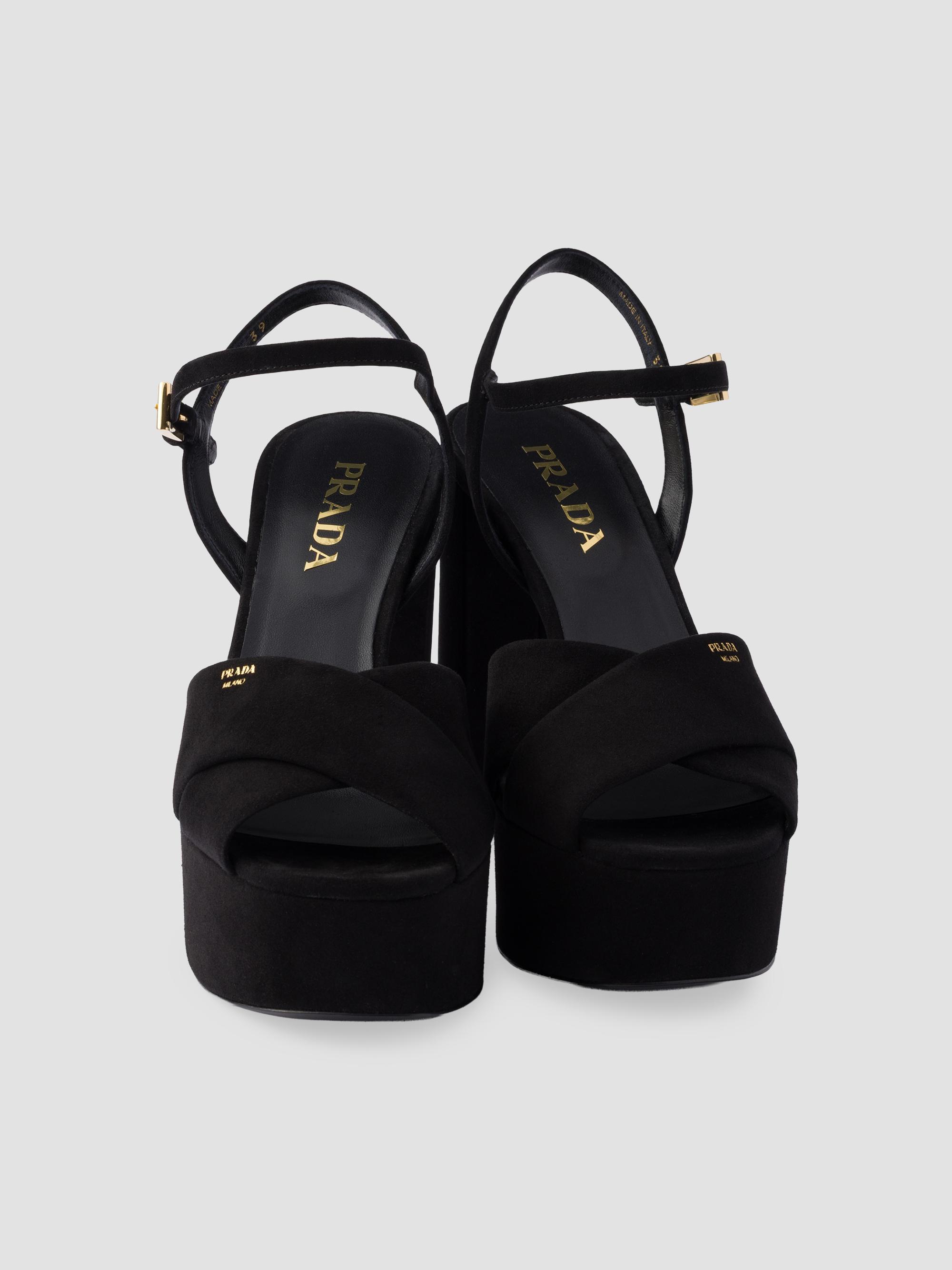 Prada Suede Platform Sandals | Saks Fifth Avenue