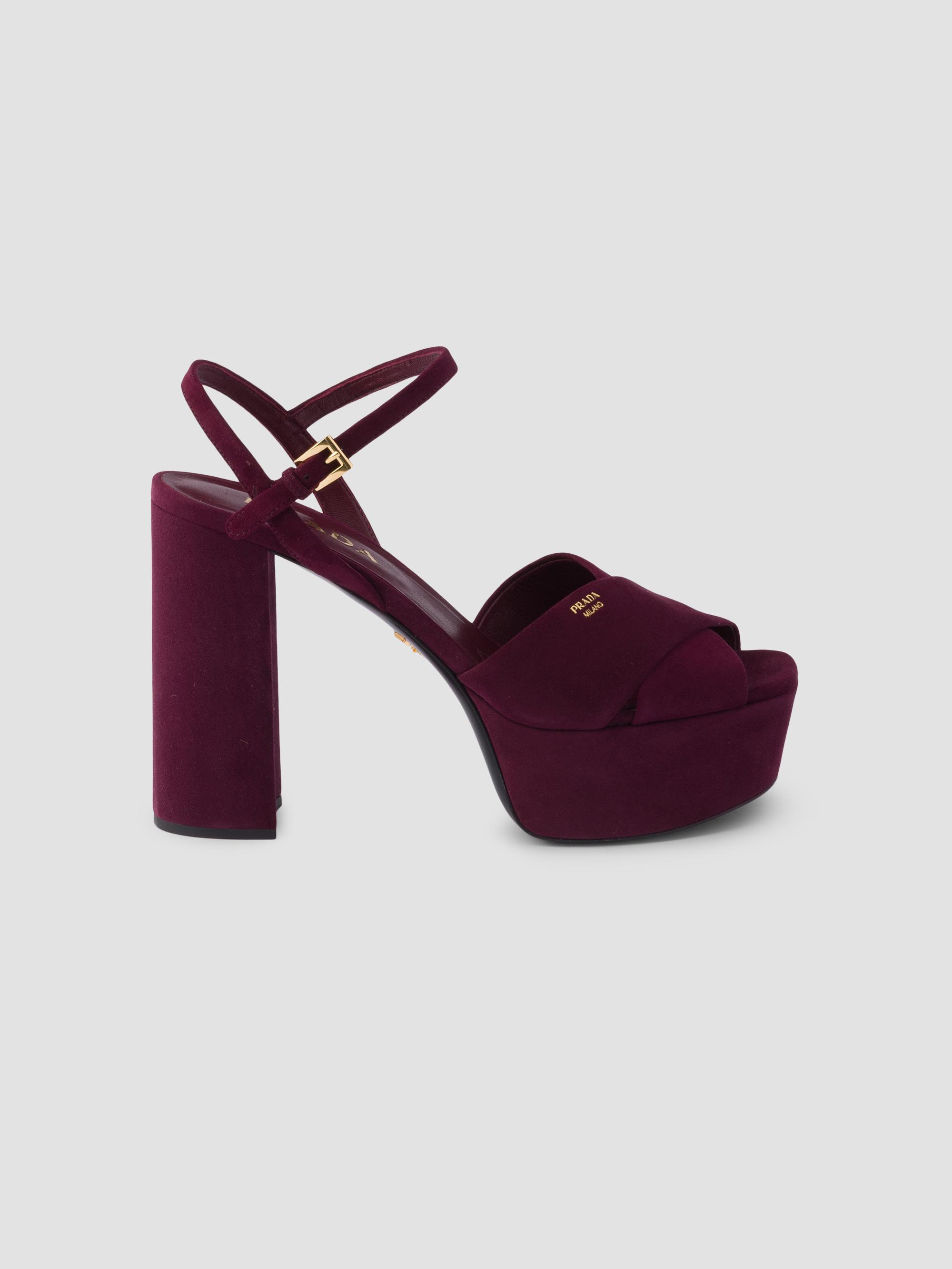 Prada Suede Platform Sandals | Saks Fifth Avenue