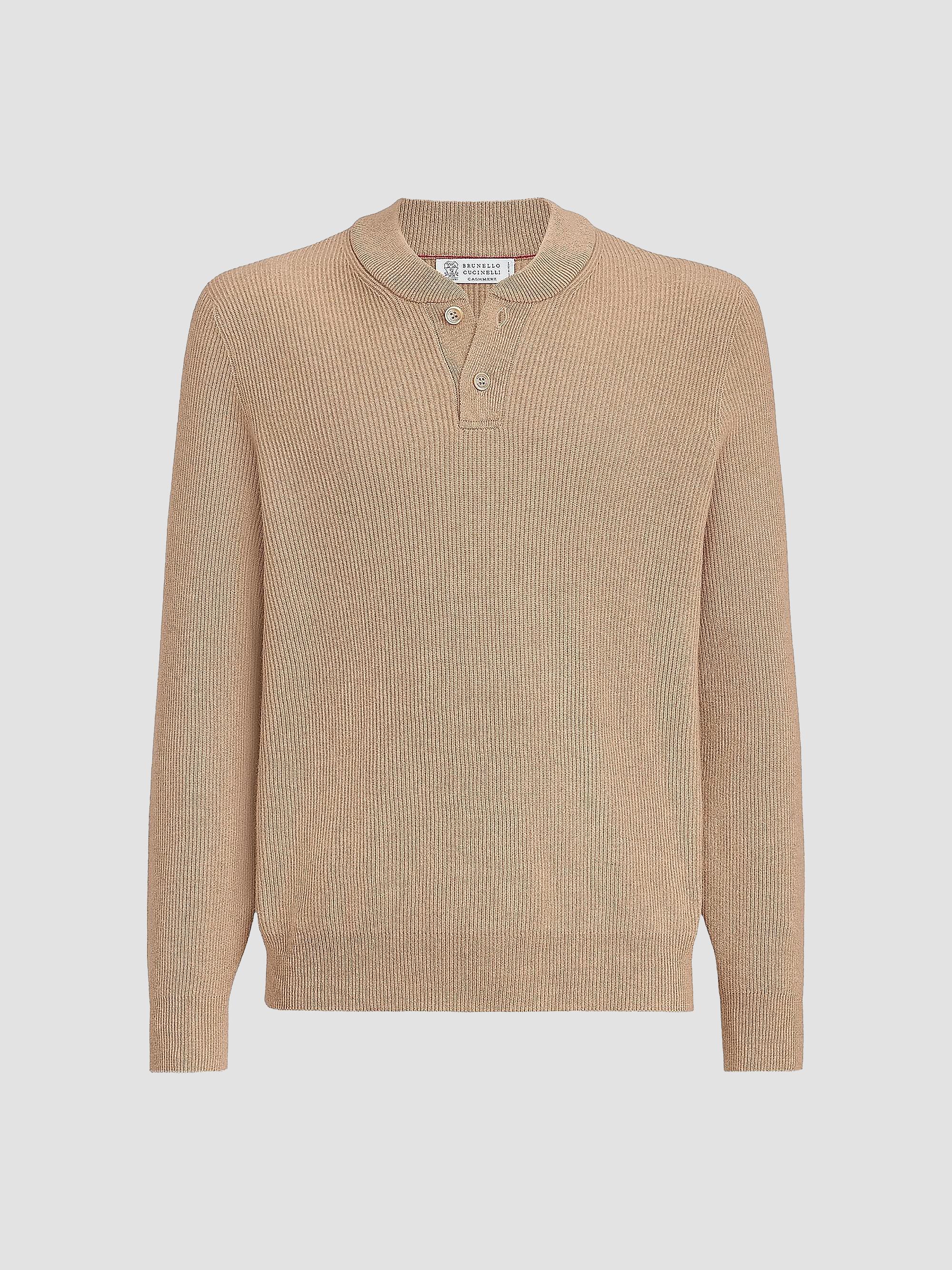 Brunello Cucinelli Virgin Wool, Silk and Cashmere Chiné Sweater
