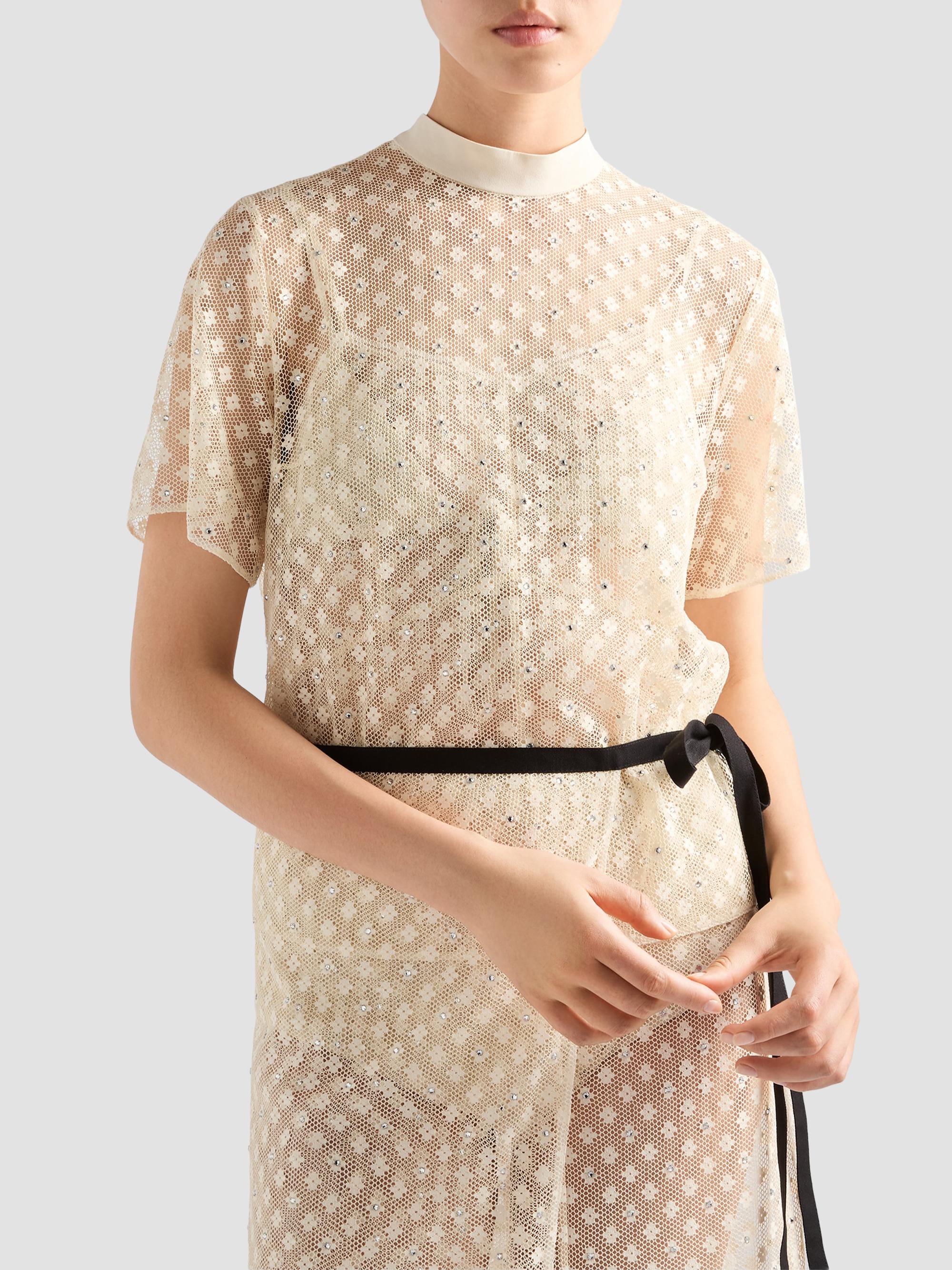 Prada Embroidered Lace Top | Saks Fifth Avenue