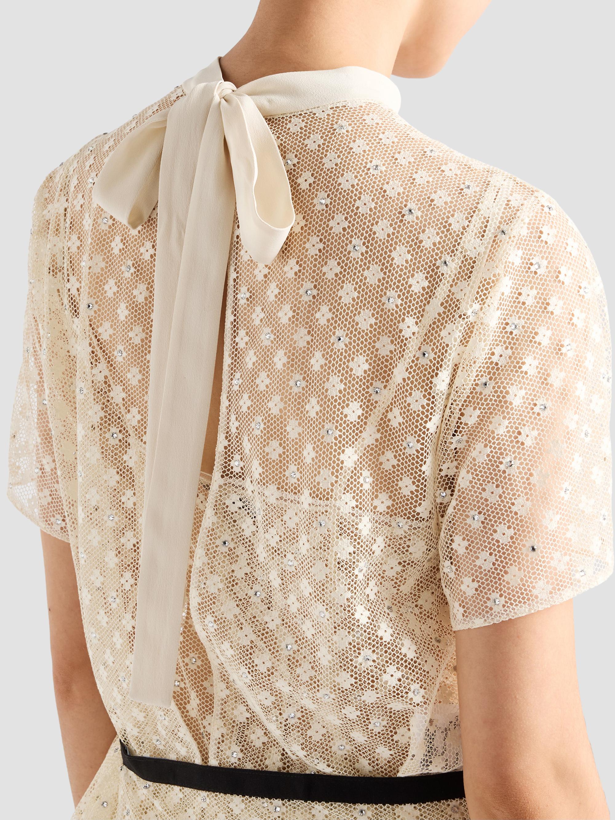 Prada Embroidered Lace Top | Saks Fifth Avenue