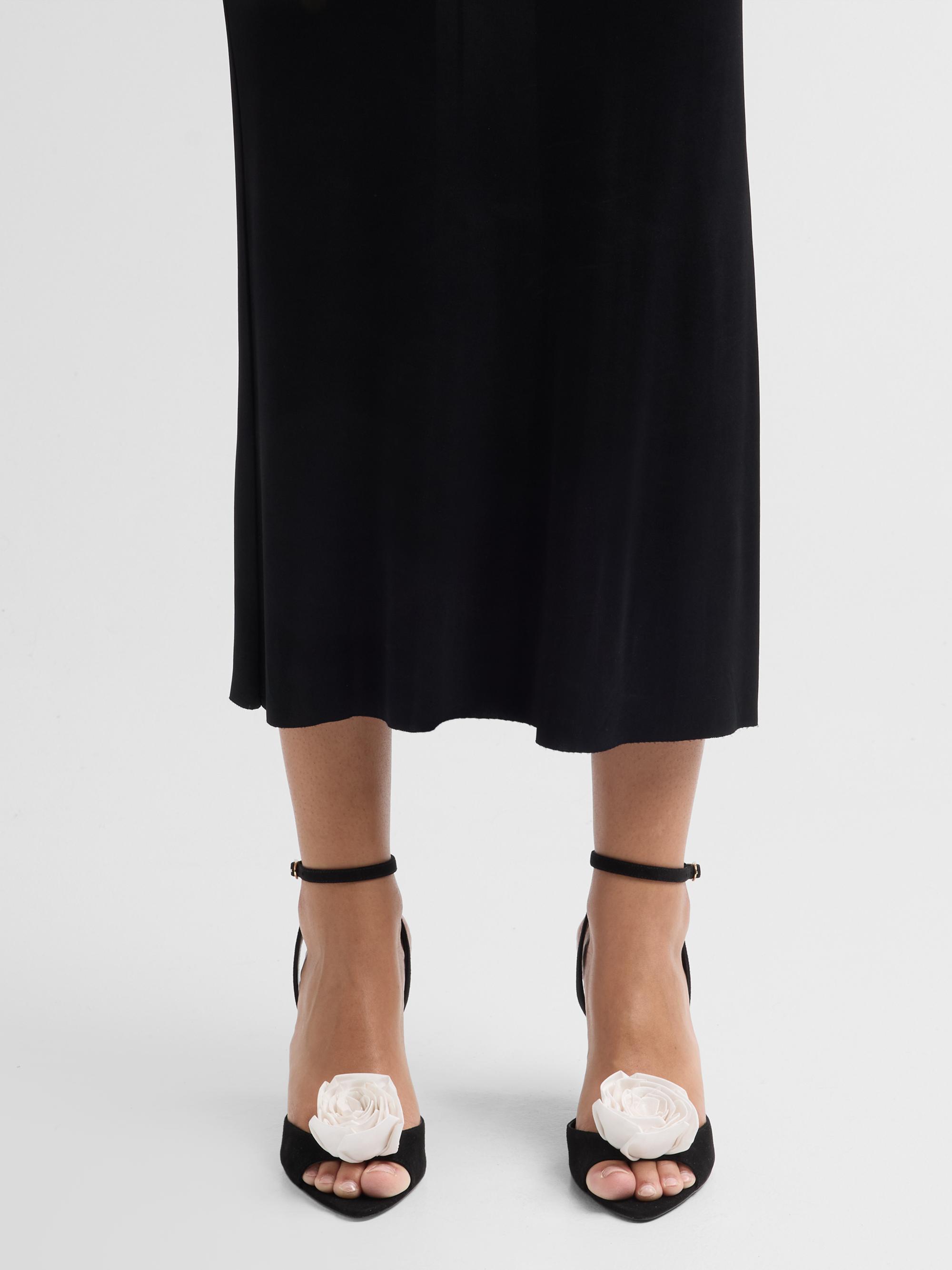 Stuart Weitzman 85MM Floral Appliqué Suede Sandals | Saks Fifth Avenue