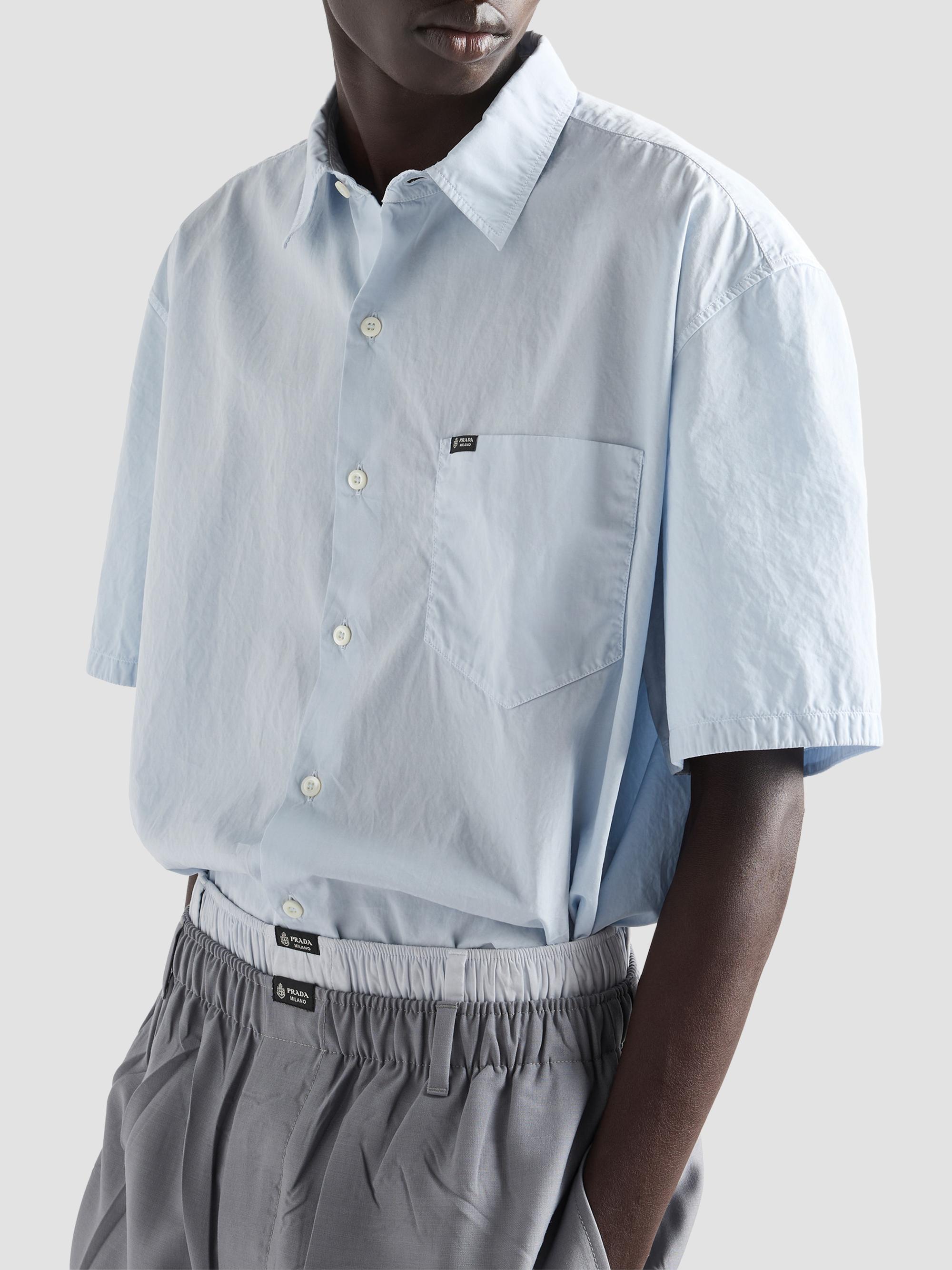 Prada Short-Sleeved Cotton Shirt | Saks Fifth Avenue