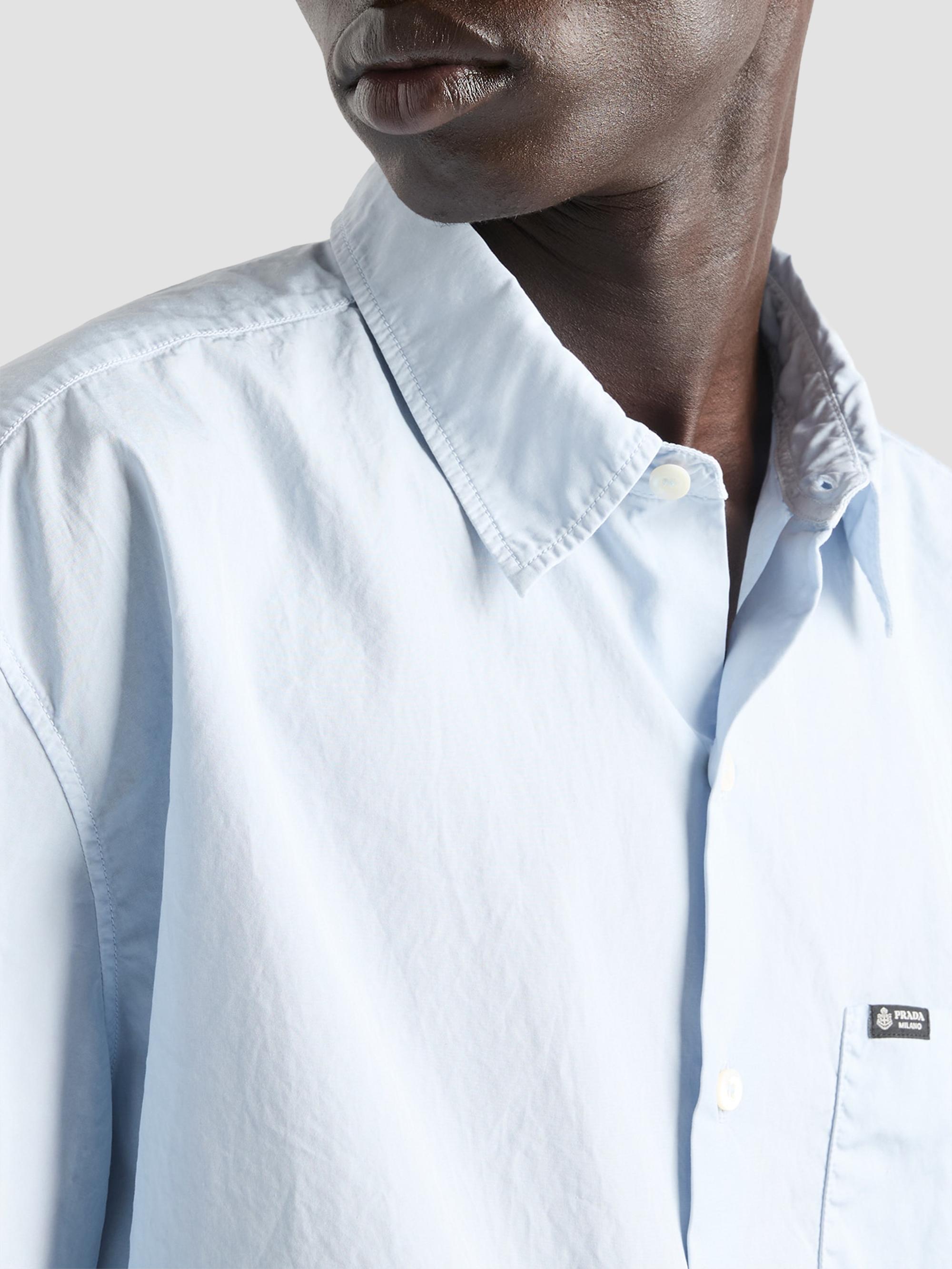 Prada Short-Sleeved Cotton Shirt | Saks Fifth Avenue