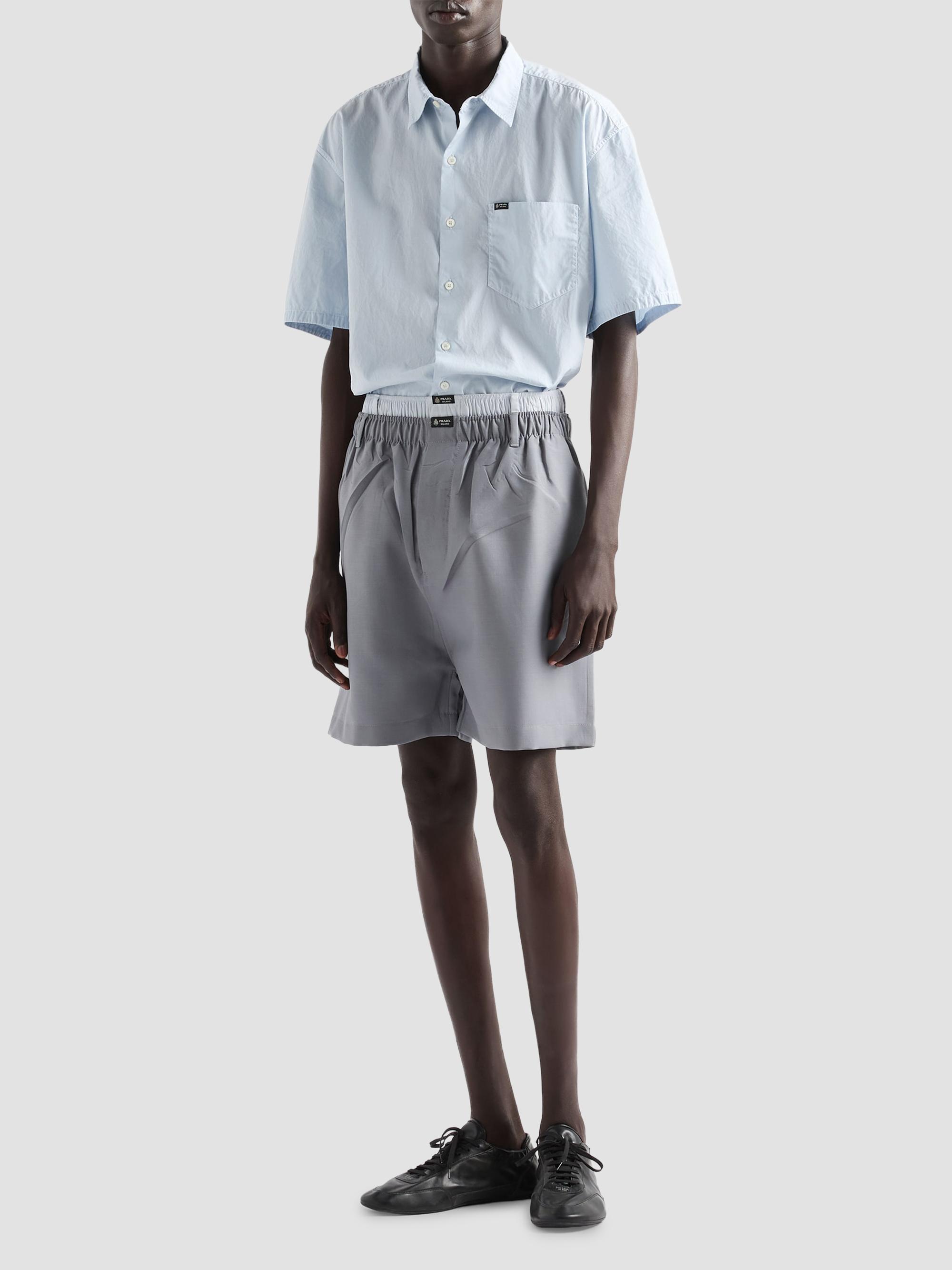 Prada Short-Sleeved Cotton Shirt | Saks Fifth Avenue