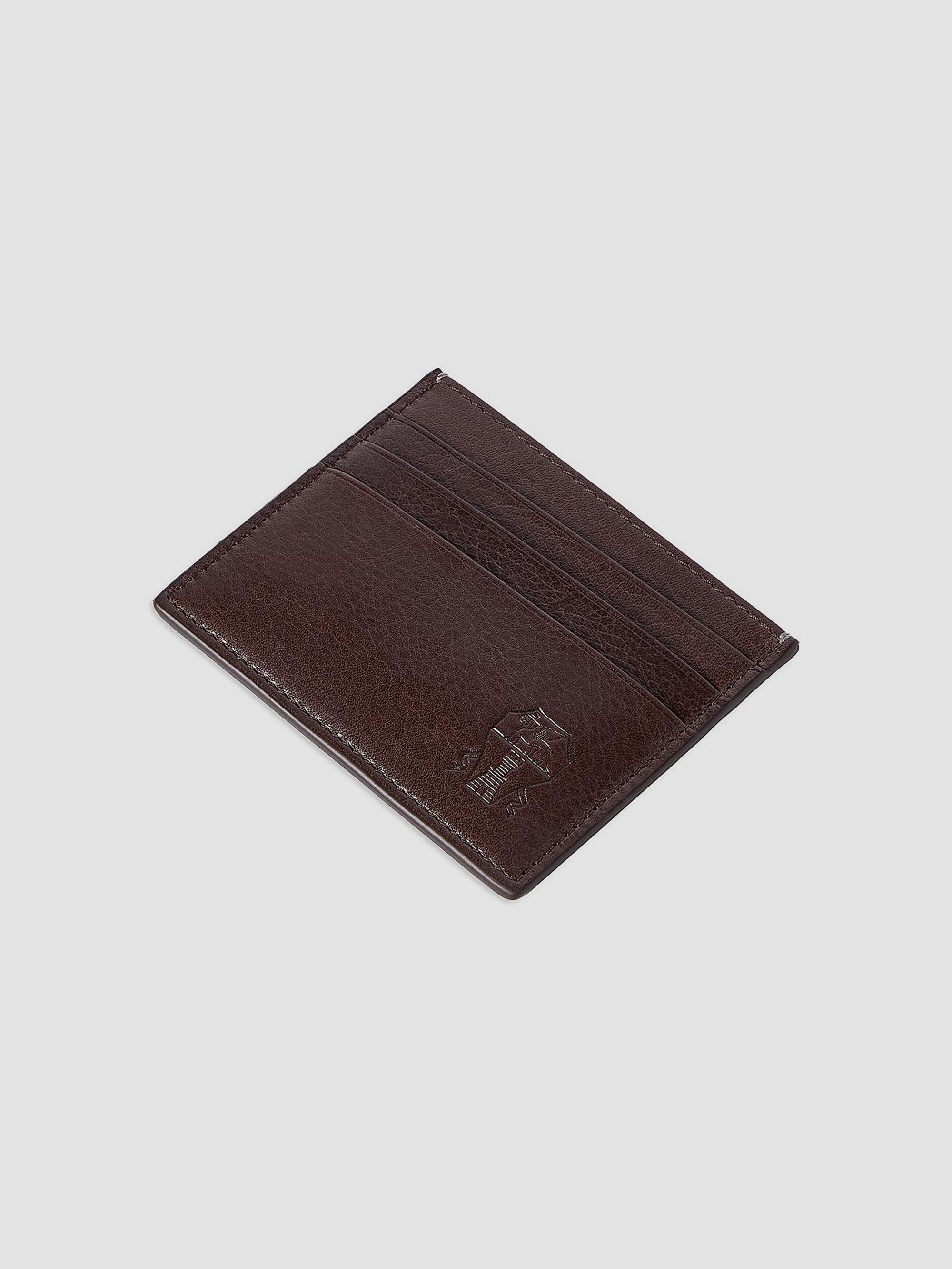 Brunello Cucinelli Brushed Leather Card Holder | Saks Fifth Avenue