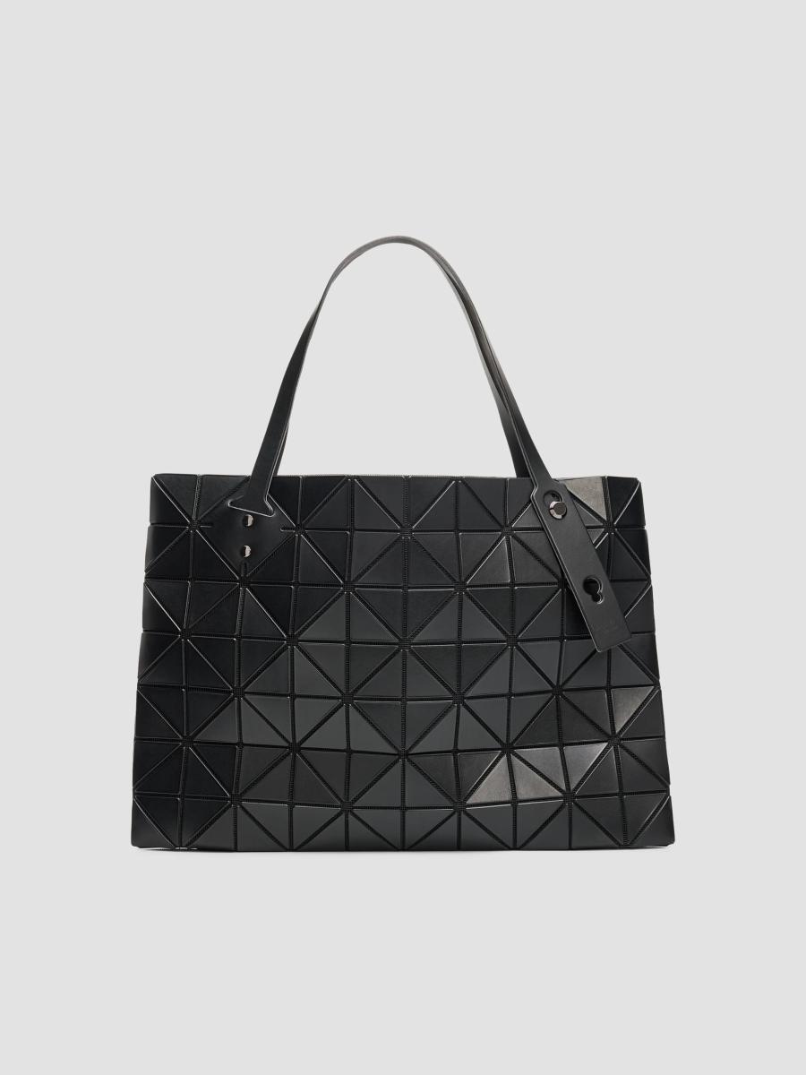 Bao Bao Issey Miyake Men's Rock Geometric Tote Bag In Matte Black