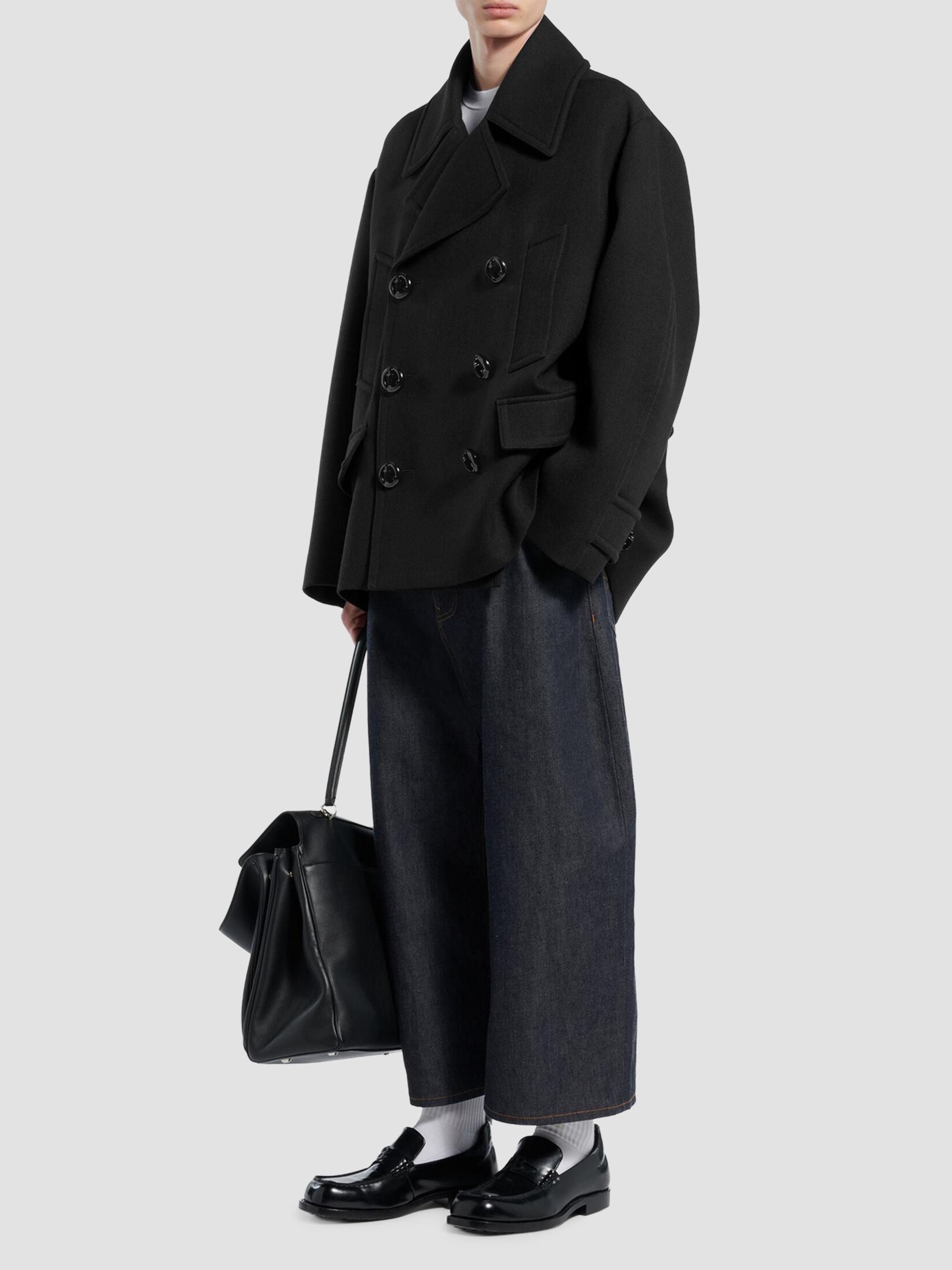 BALENCIAGA 2way黒ショートコート Balenciaga Short Peacoat | Saks Fifth Avenue