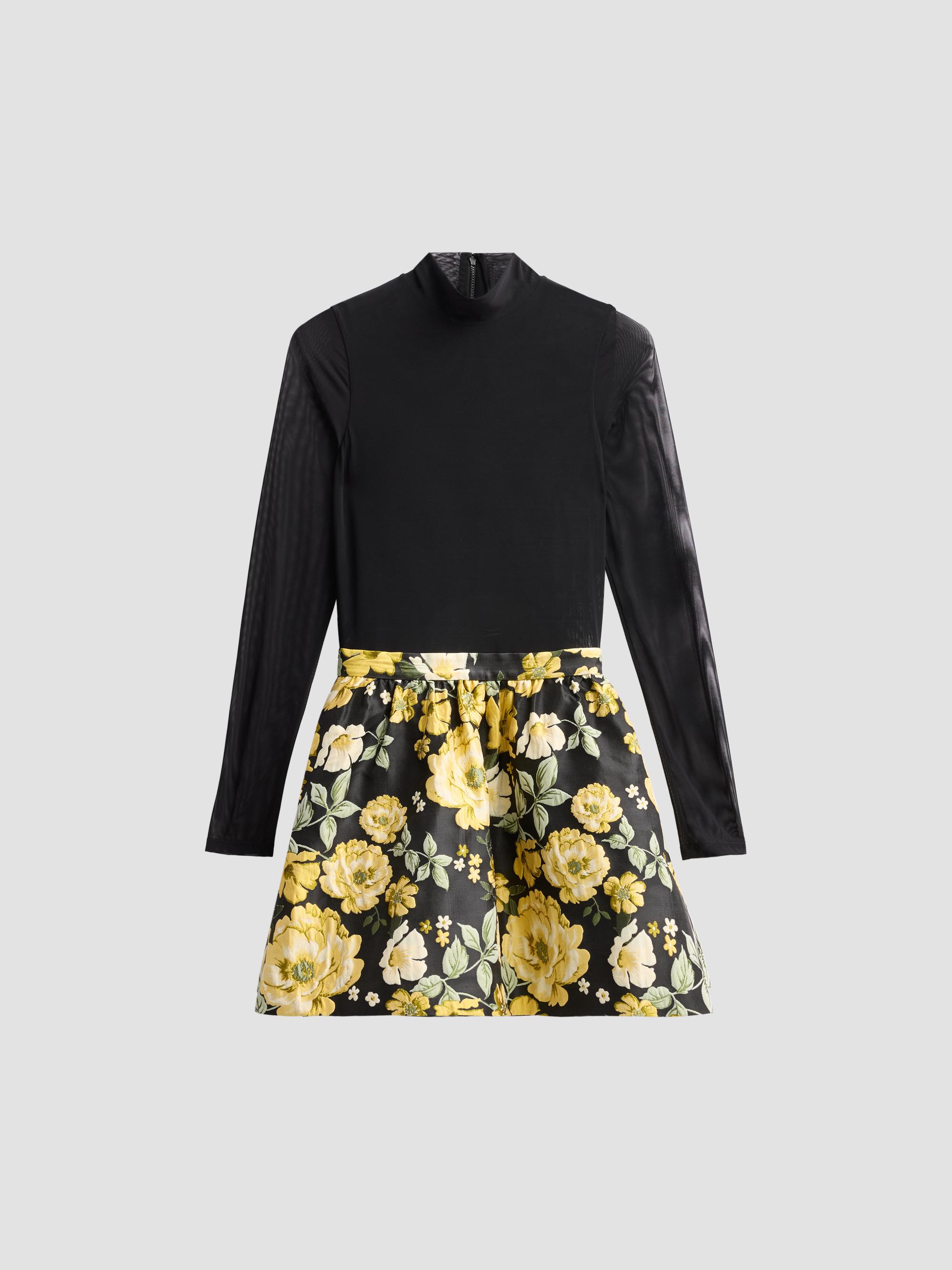 ALICE + OLIVIA Diana Asymmetric Cotton-Blend Midi-Dress | Saks
