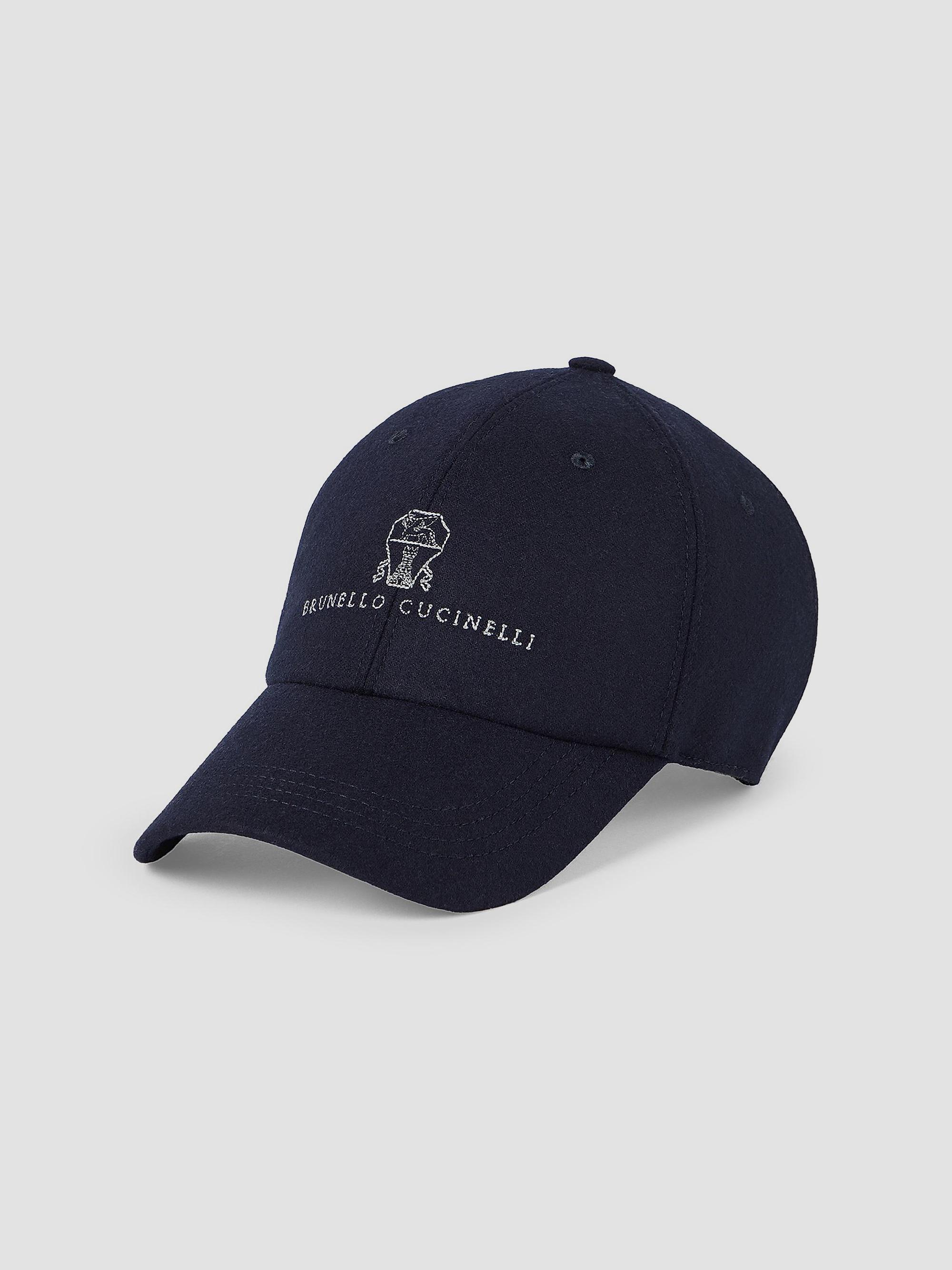 BRUNERO CUCINELLI Embroidered Linenキャップ Brunello Cucinelli Lightweight Délavé Linen Baseball Cap with