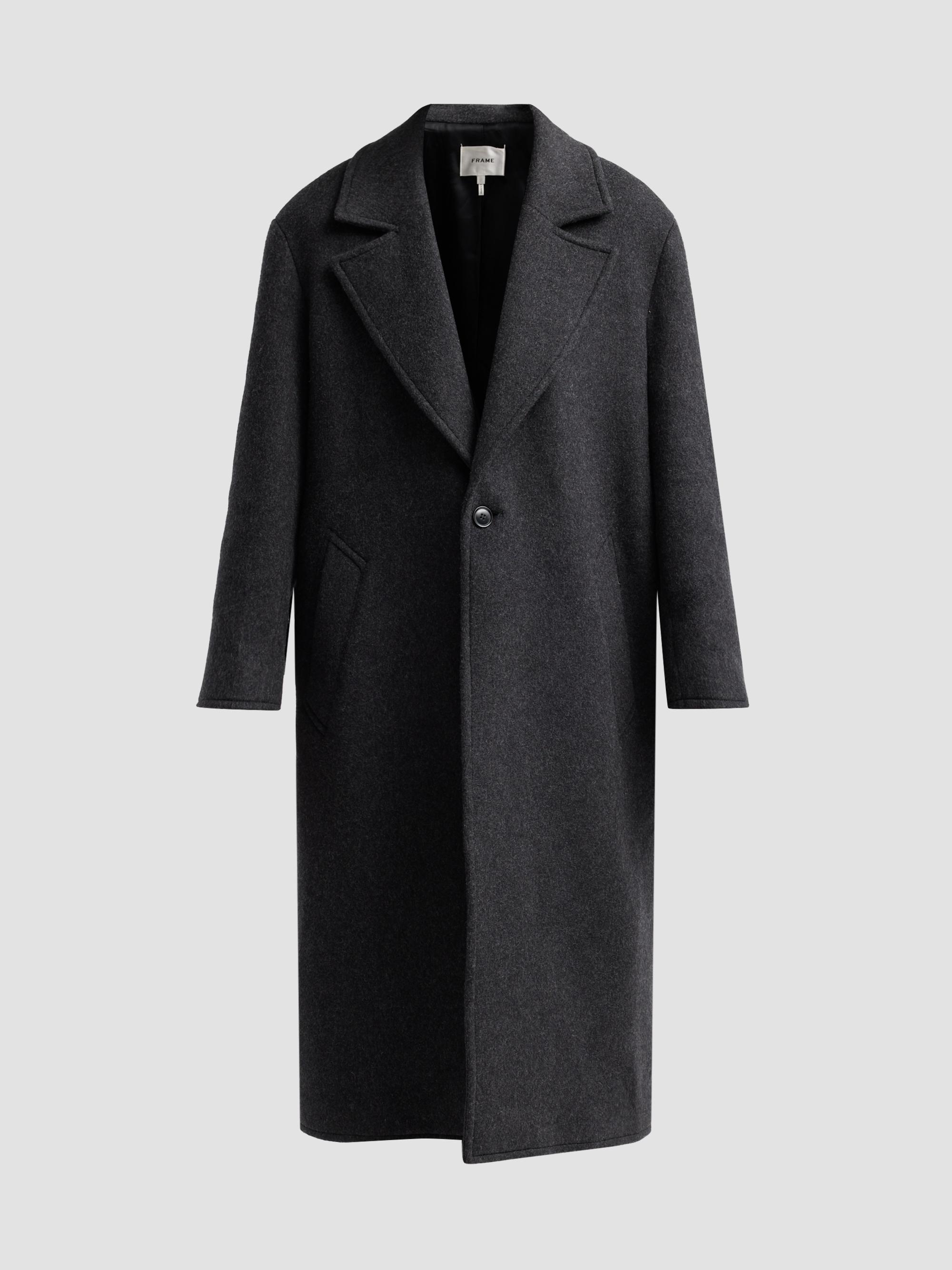 Vince Wool-Blend Double-Breasted Longline Coat | Saks Fifth Avenue