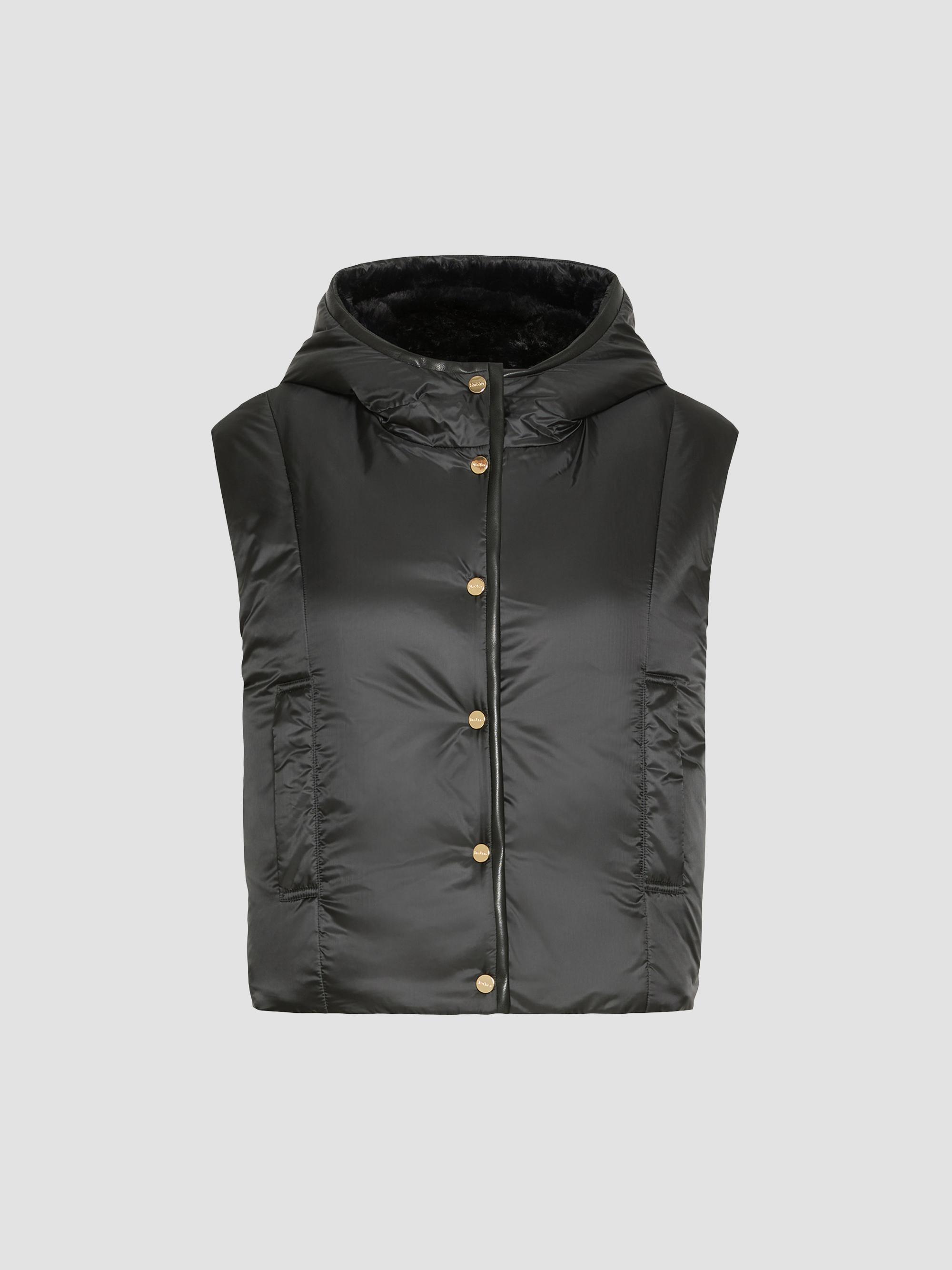 Max Mara Reversible Gilet in Water Repellent Plain Weave Fabric