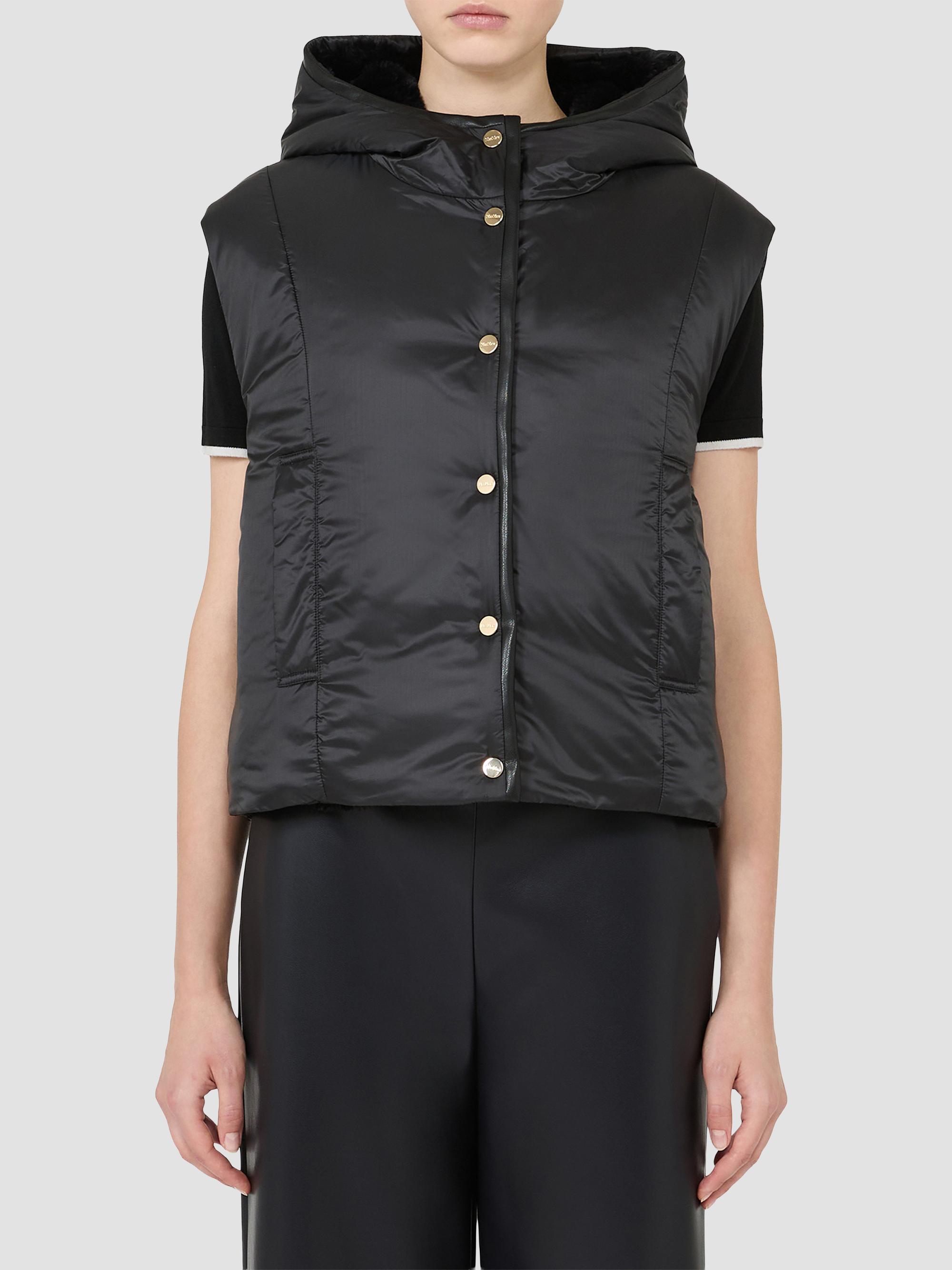 Max Mara Reversible Gilet in Water Repellent Plain Weave Fabric