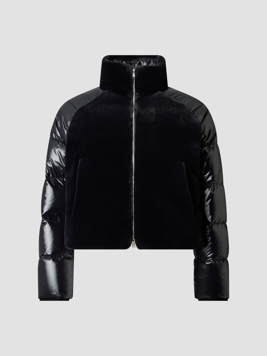 Moose Knuckles Women's Queens Hybrid Bunny Down Jacket In Black