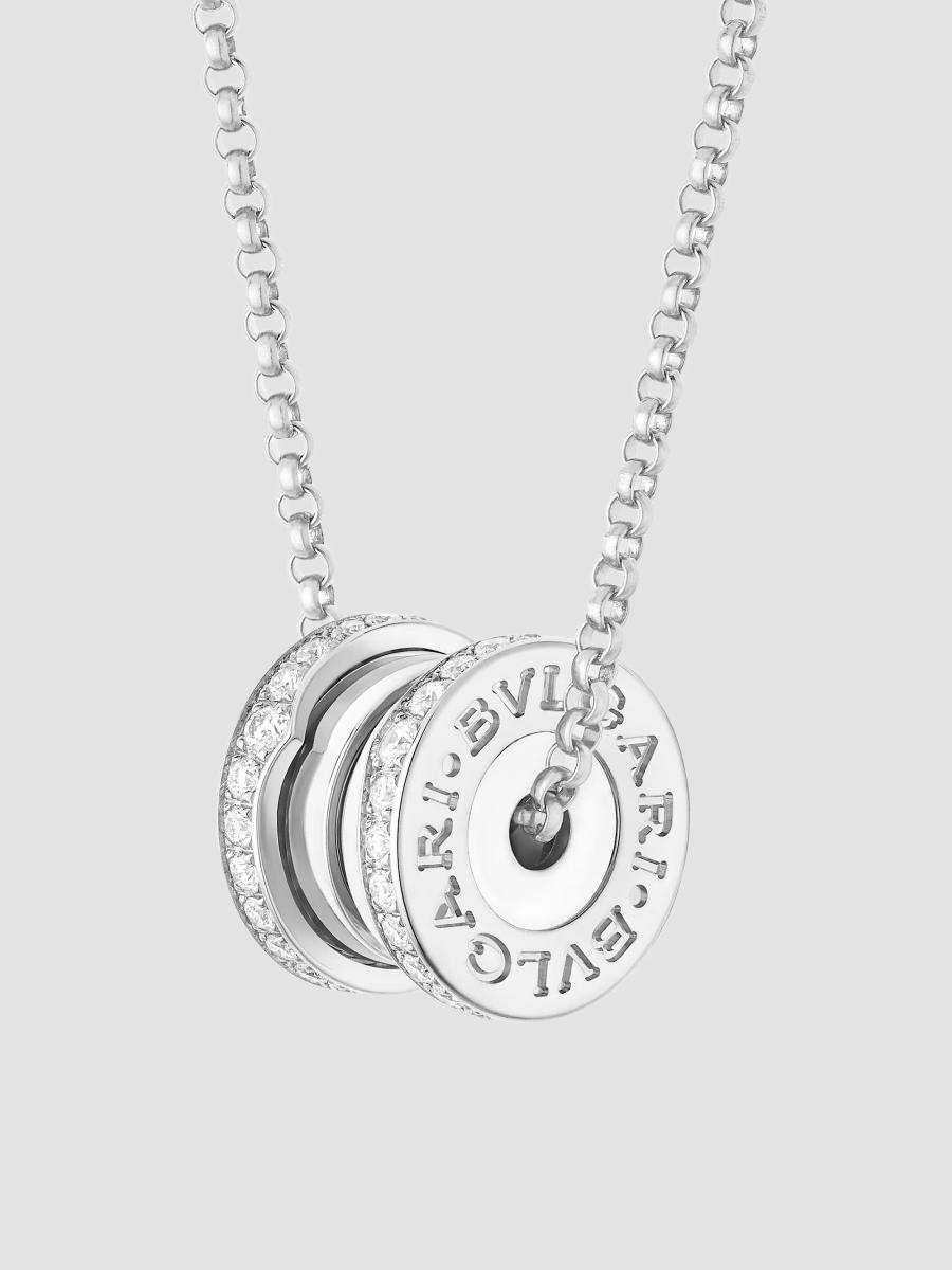 Bvlgari Women's B. Zero1 18k White Gold & 0.25 Tcw Diamond Necklace