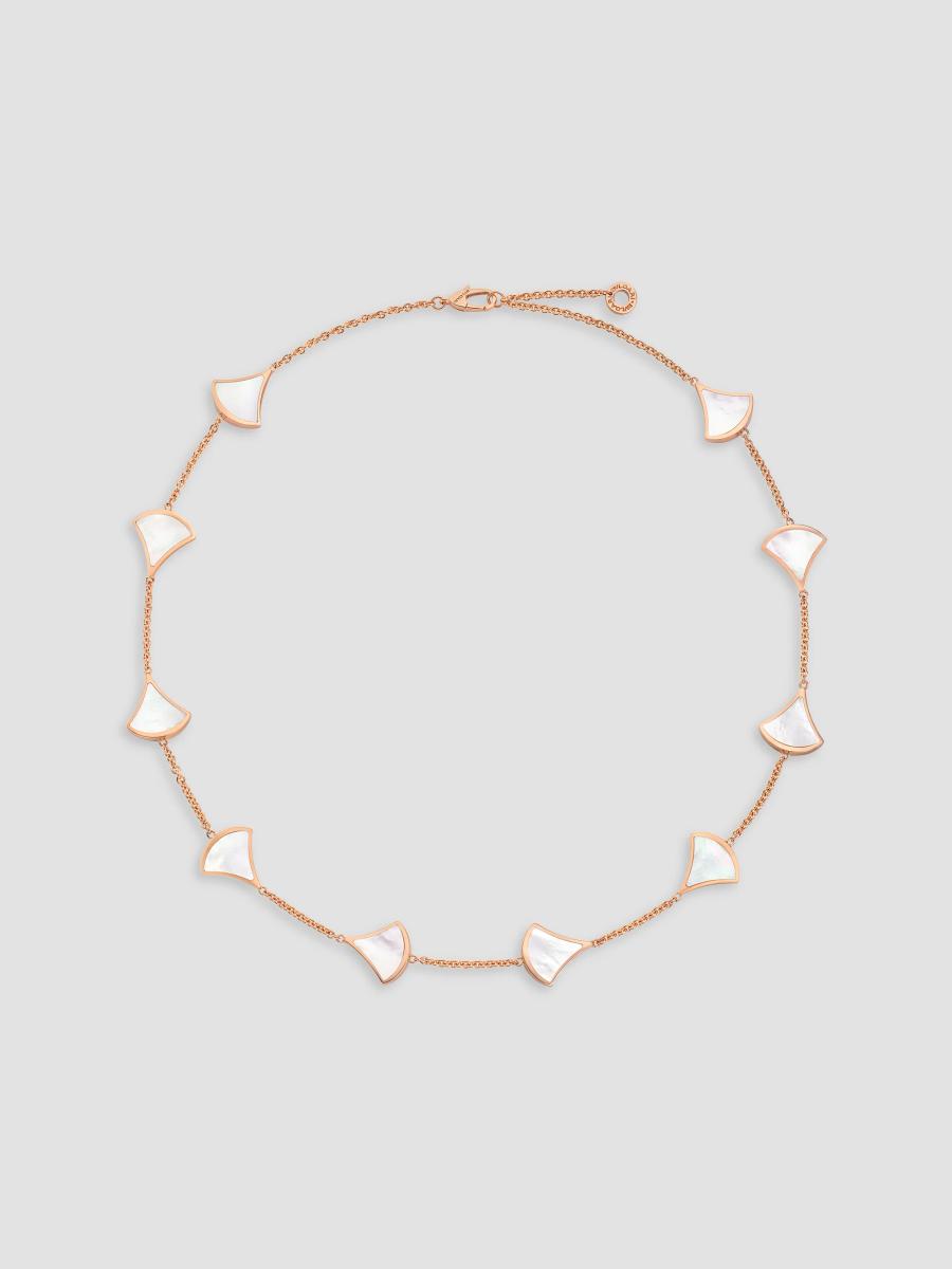 Bvlgari Women's Divas' Dream 18k Rose Gold & Mother-of-pearl Necklace