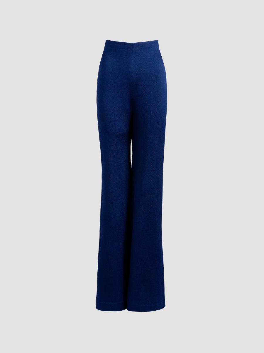 Silvia Tcherassi Women's Palermo Flare Mid-rise Pants In Navy