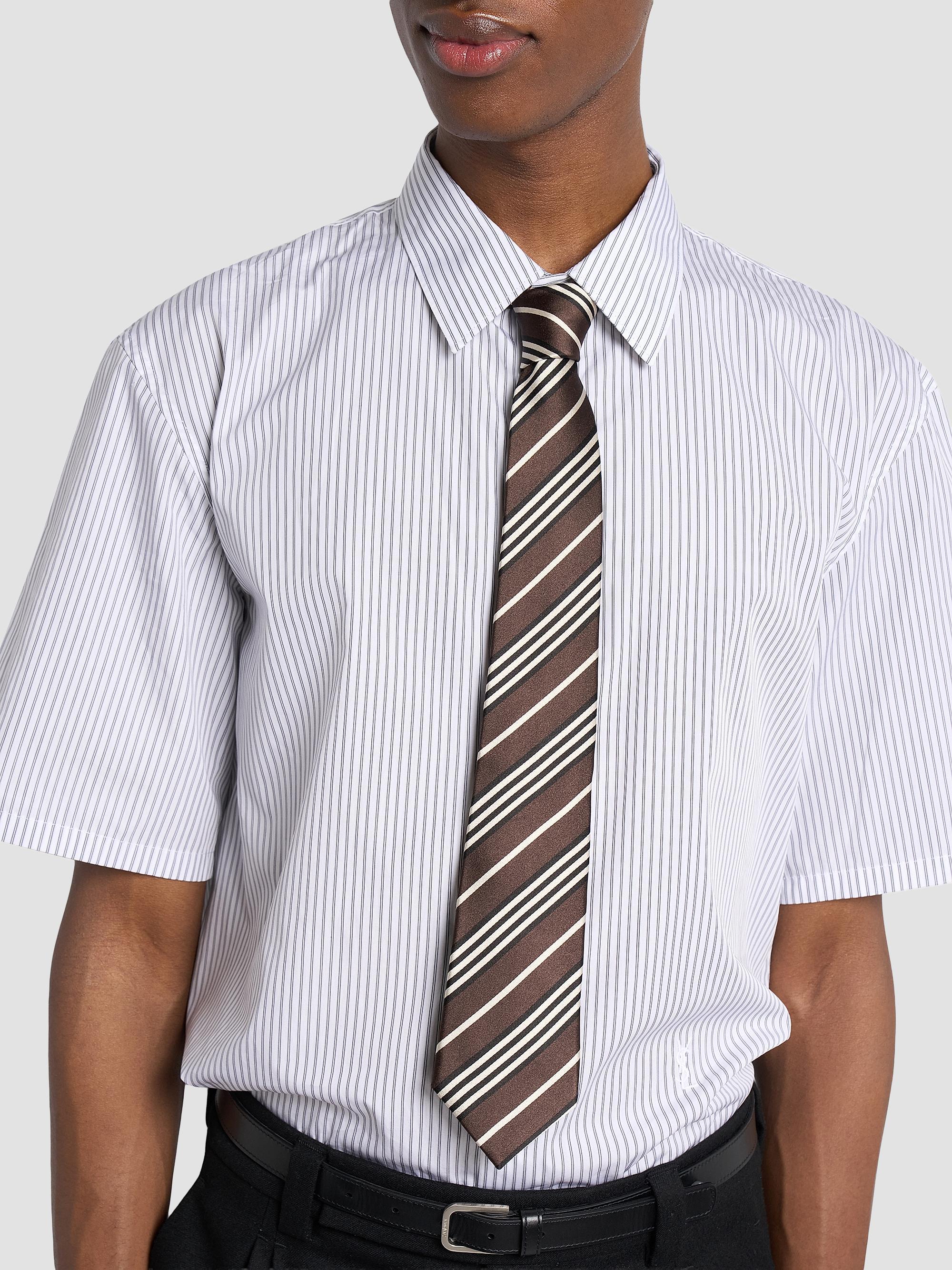 Saint Laurent Striped Tie in Silk | Saks Fifth Avenue