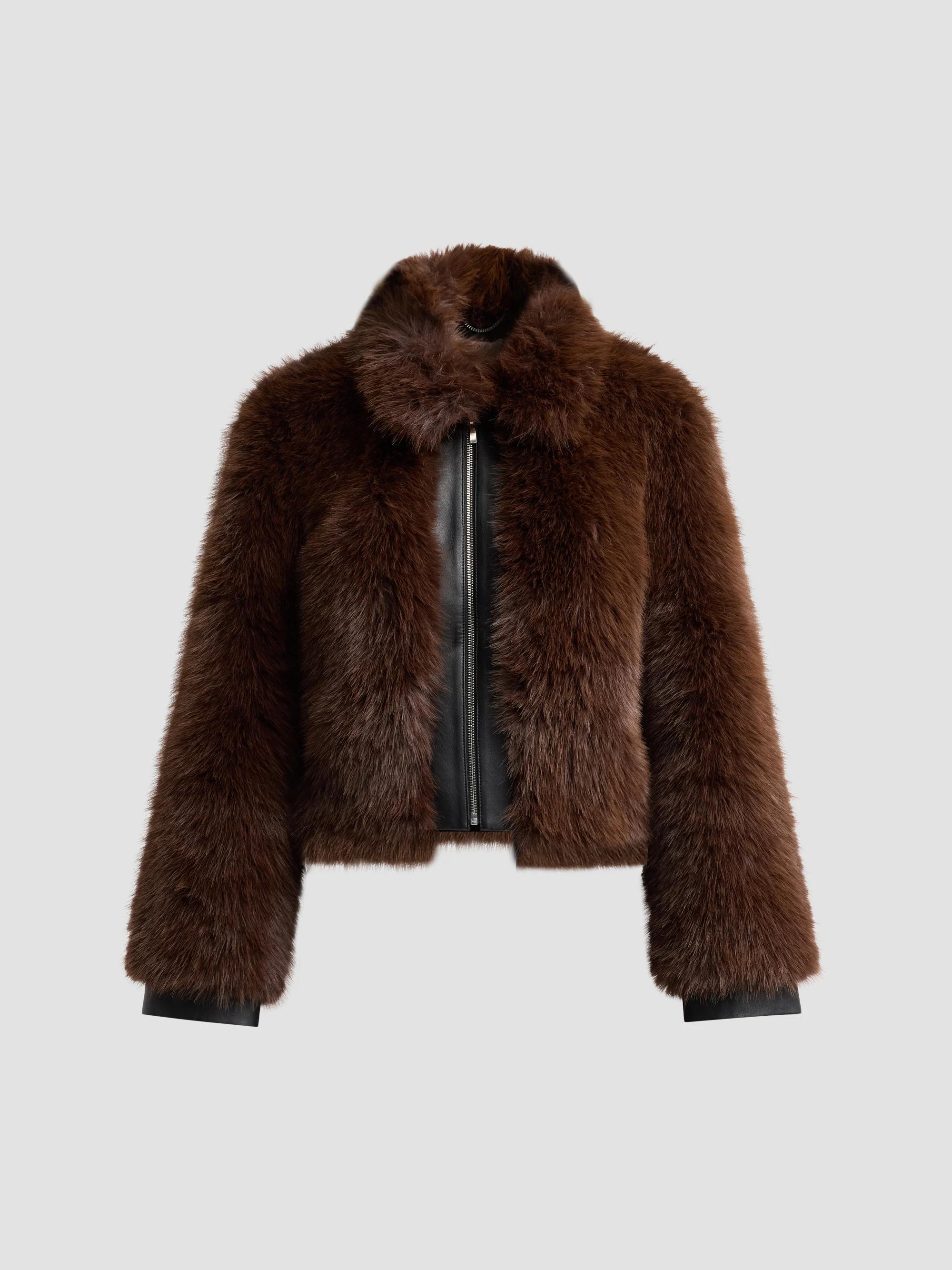 sacai Faux Shearling Padded Blouson Jacket | Saks Fifth Avenue