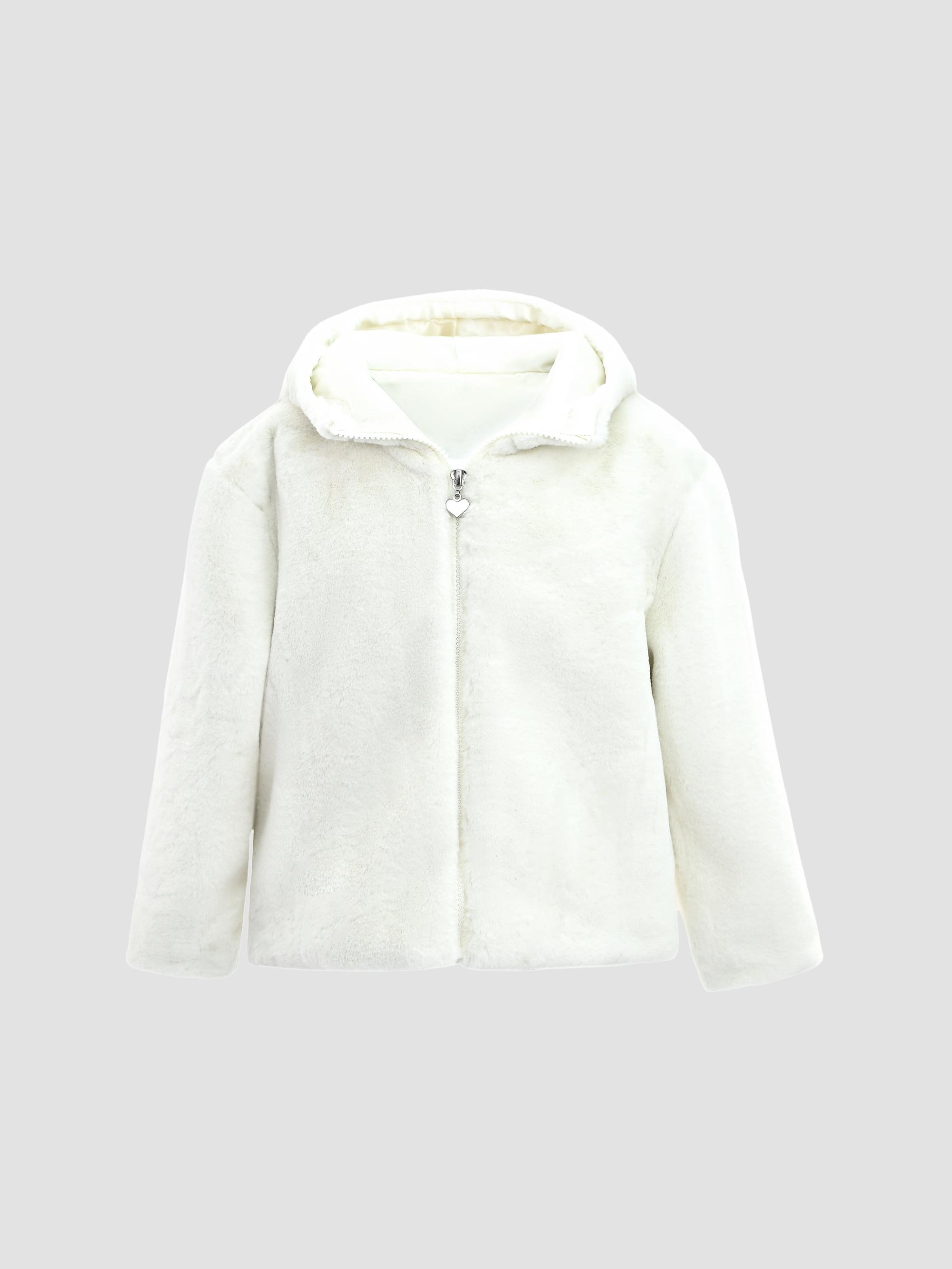 Tulleen Plush Hooded Jacket - | Thumbnail 4