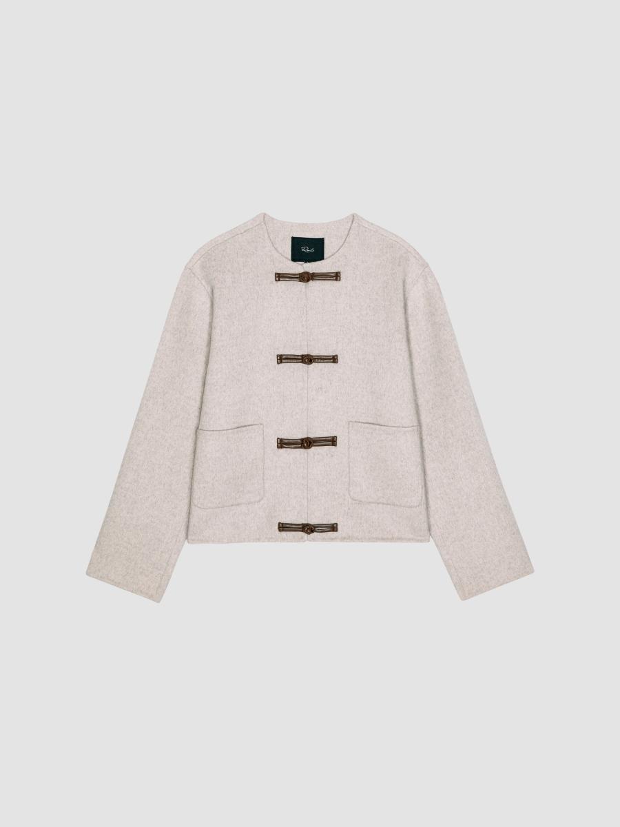Rails Women's Deidre Solid Jacket In Heather Oat
