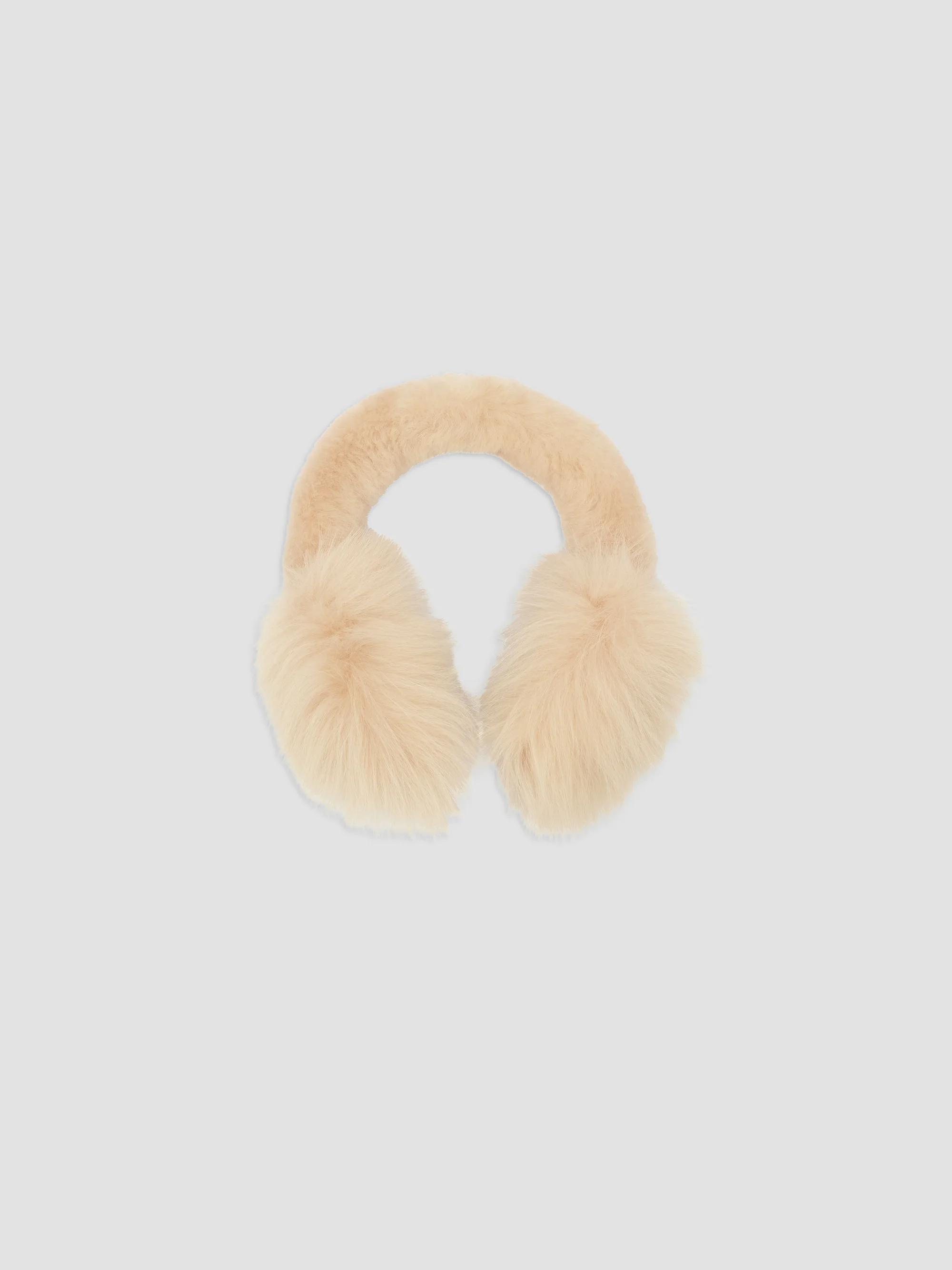 Burberry Women's Wool-Cashmere Earmuffs - Sand - Size Medium