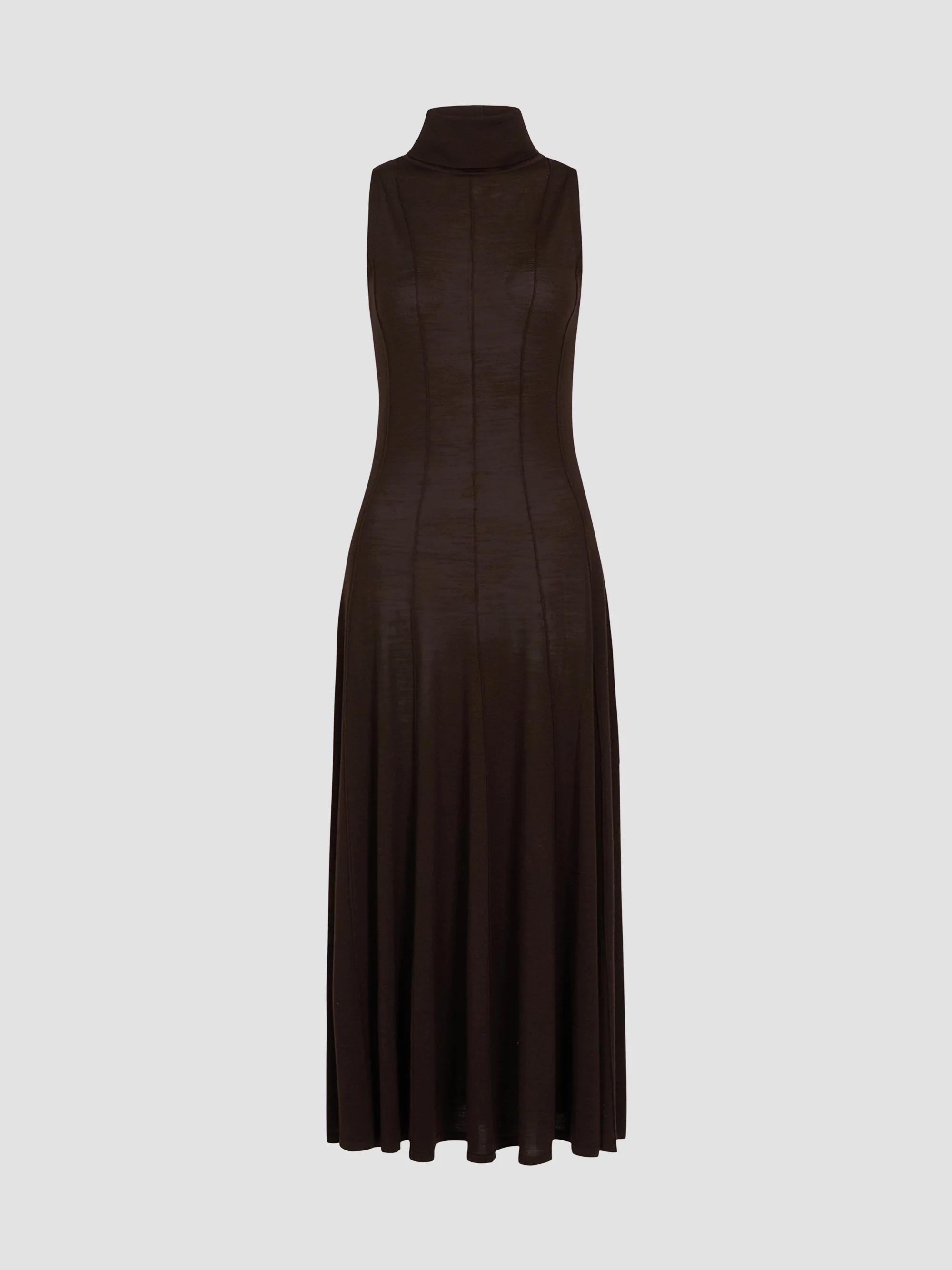 Theory Pleated Combination Midi-Dress | Saks Fifth Avenue