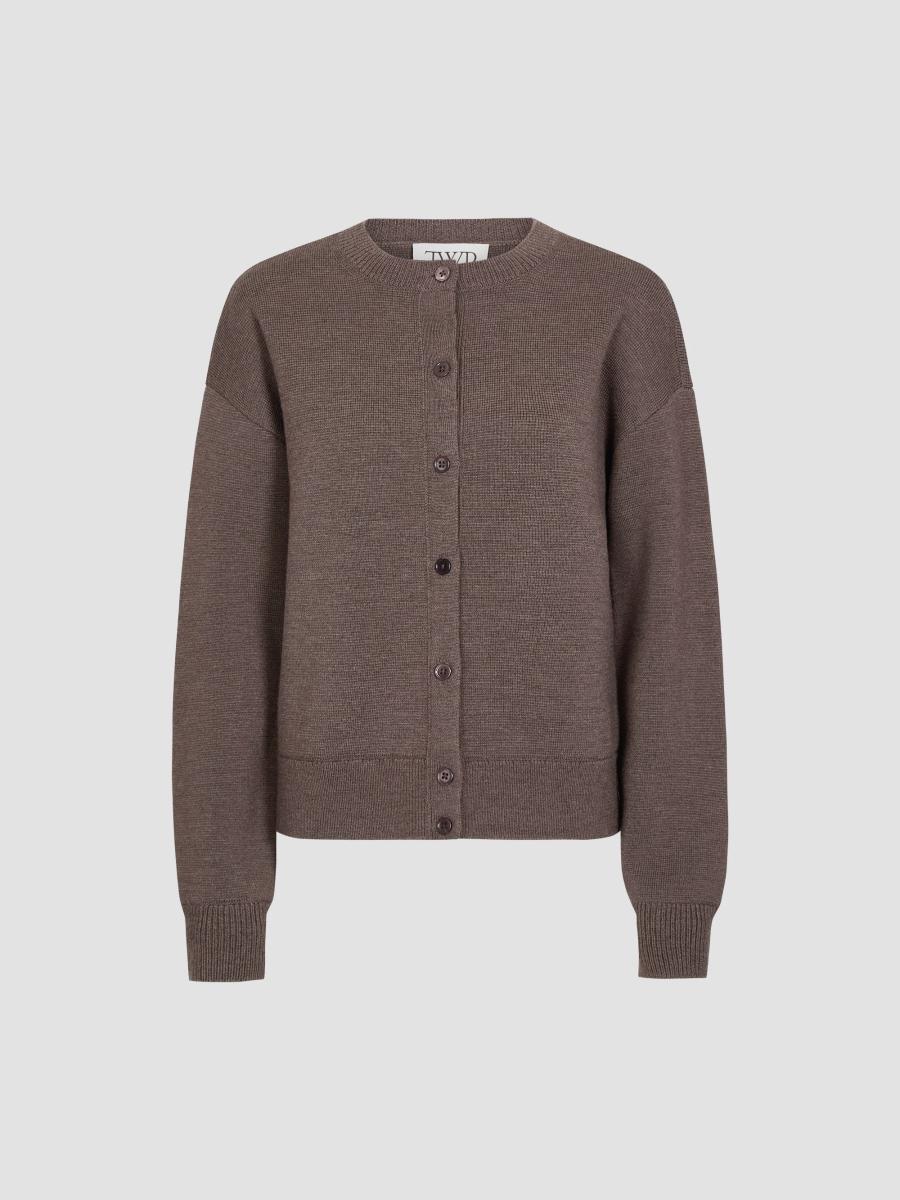 Twp Women's Stay Awhile Wool Cardigan In Turkish Coffee
