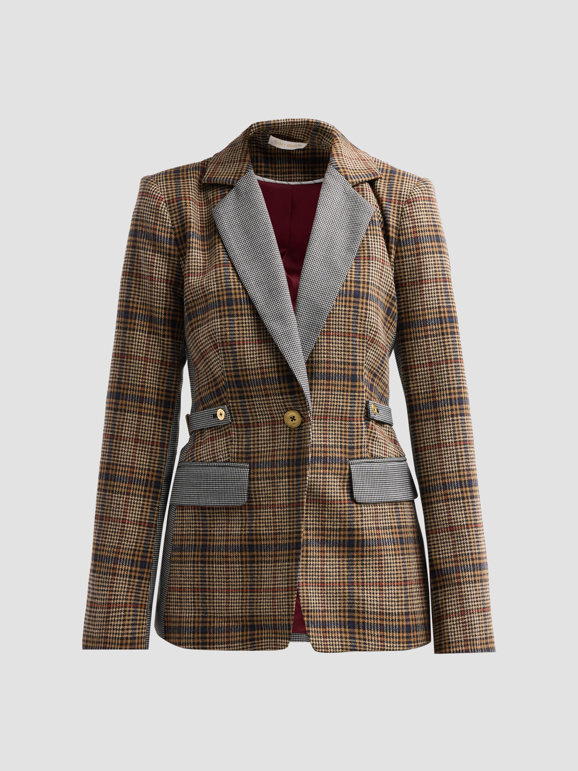 Bianca Combo Plaid Blazer