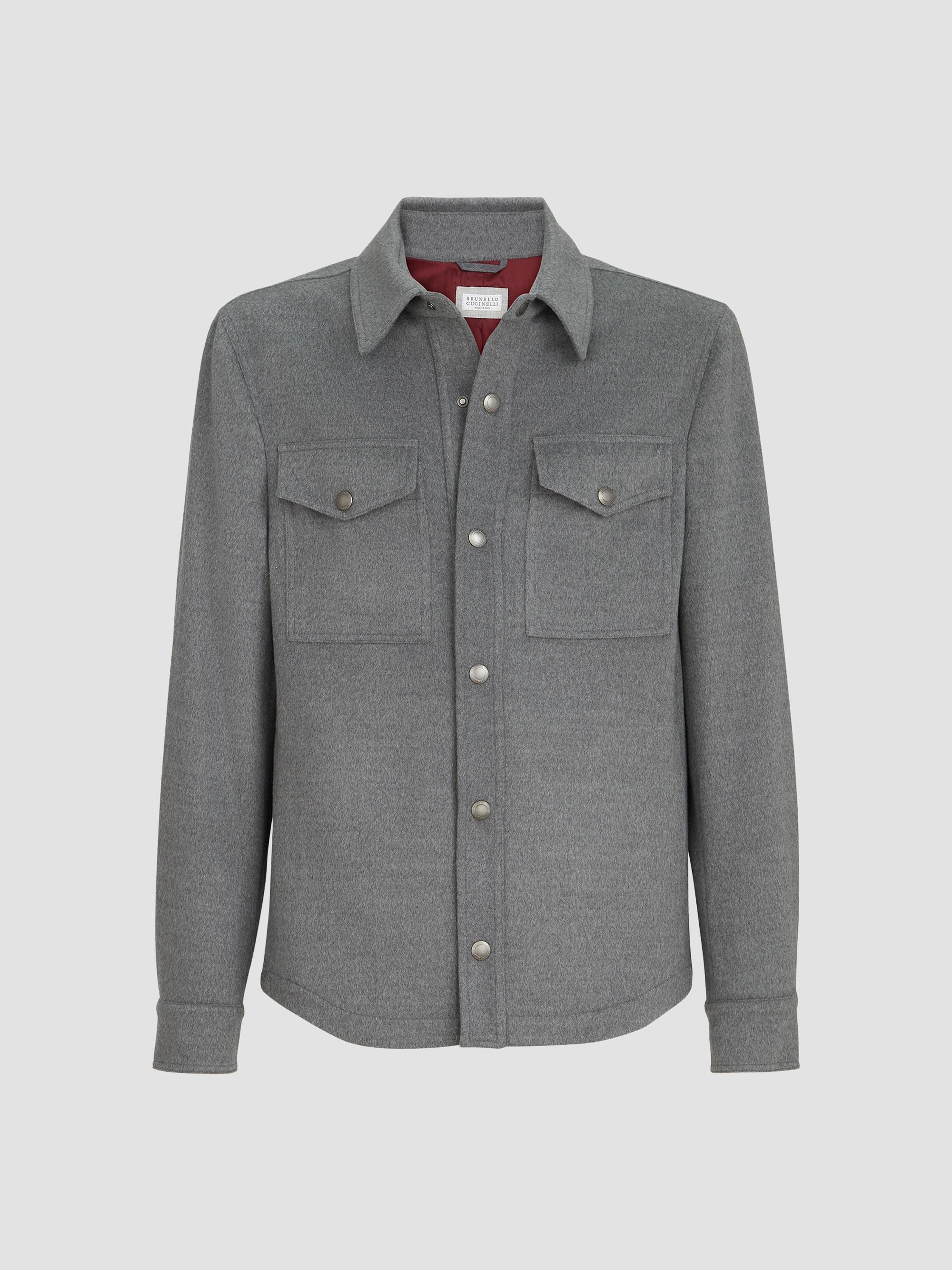 Brunello Cucinelli Bonded Virgin Wool Fresco Unlined Field Jacket