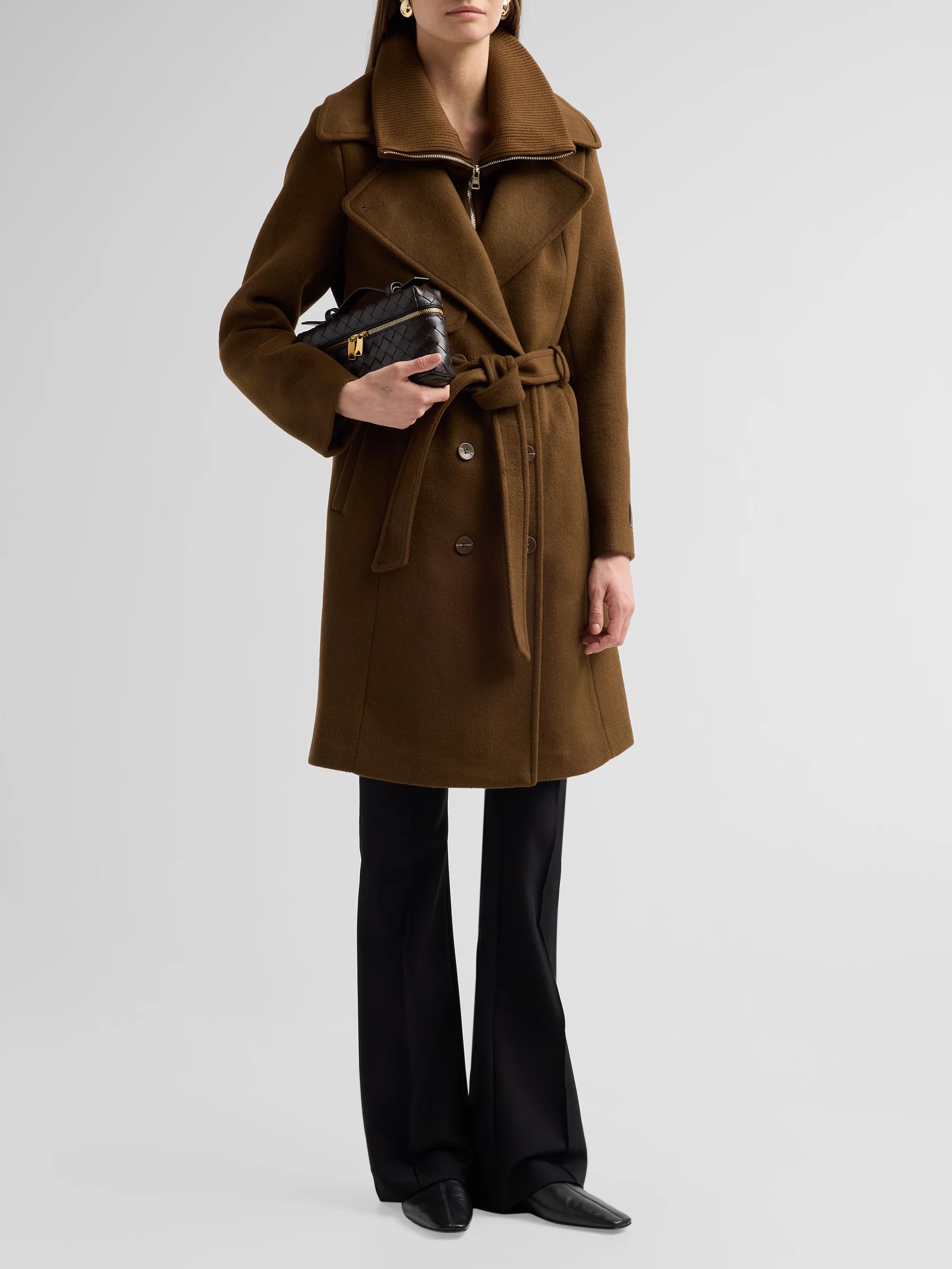 Soia & Kyo Fabianne Wool-Blend Double-Breasted Coat | Saks Fifth Avenue