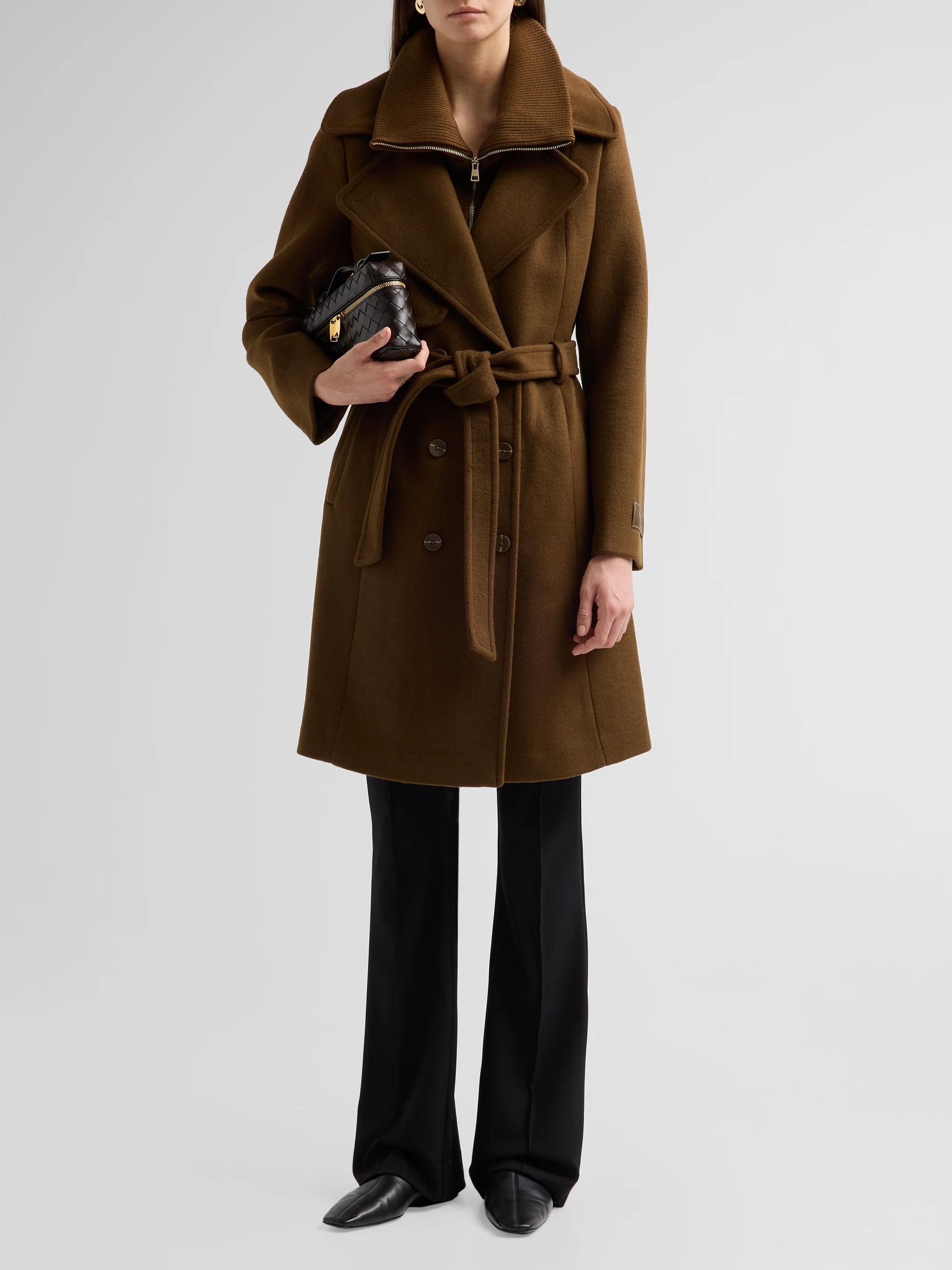 Soia & Kyo Fabianne Wool-Blend Double-Breasted Coat | Saks Fifth Avenue
