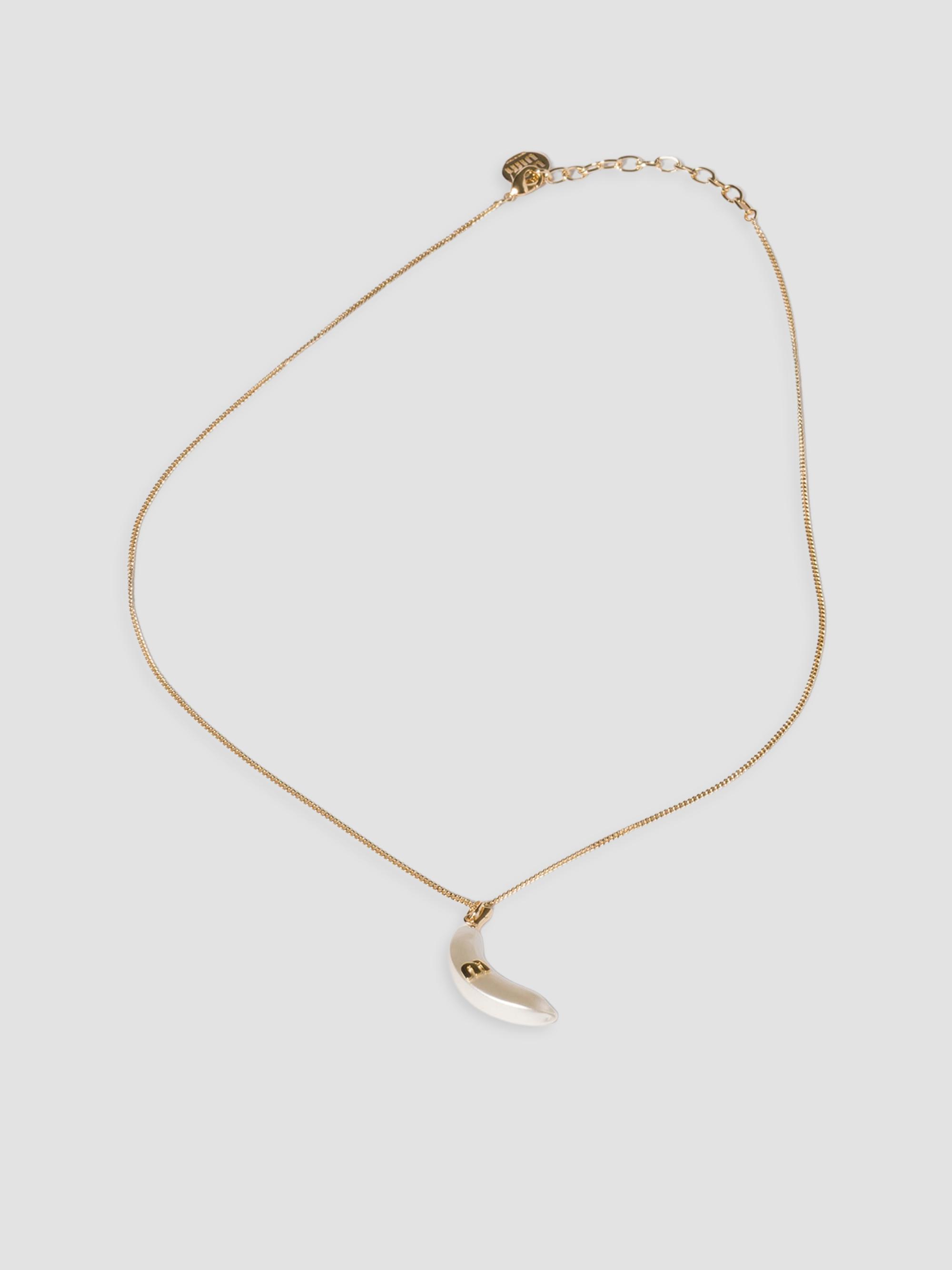 Miu Miu Women's Metal Necklace with Pendant - Gold