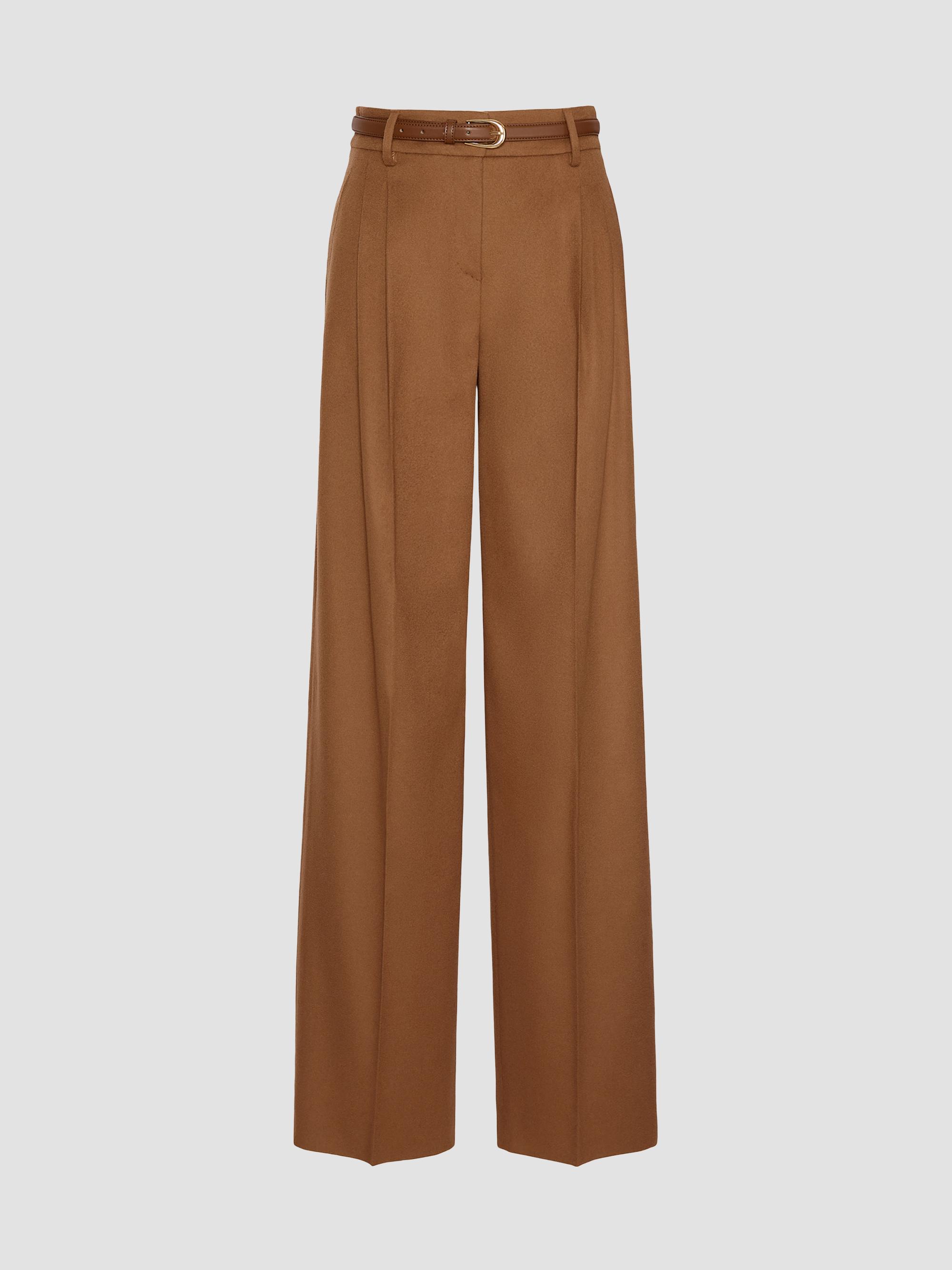 ladies brown dress trousers Womens Work Suit Pants Fashion High Waisted Lounge Wide Leg Pant Dressy Casual Elegant Business Orange at Amazon Women's Clothing store 95% Polyester 5%Spandex Button closure Product Description Women's Dress Pants | Office
