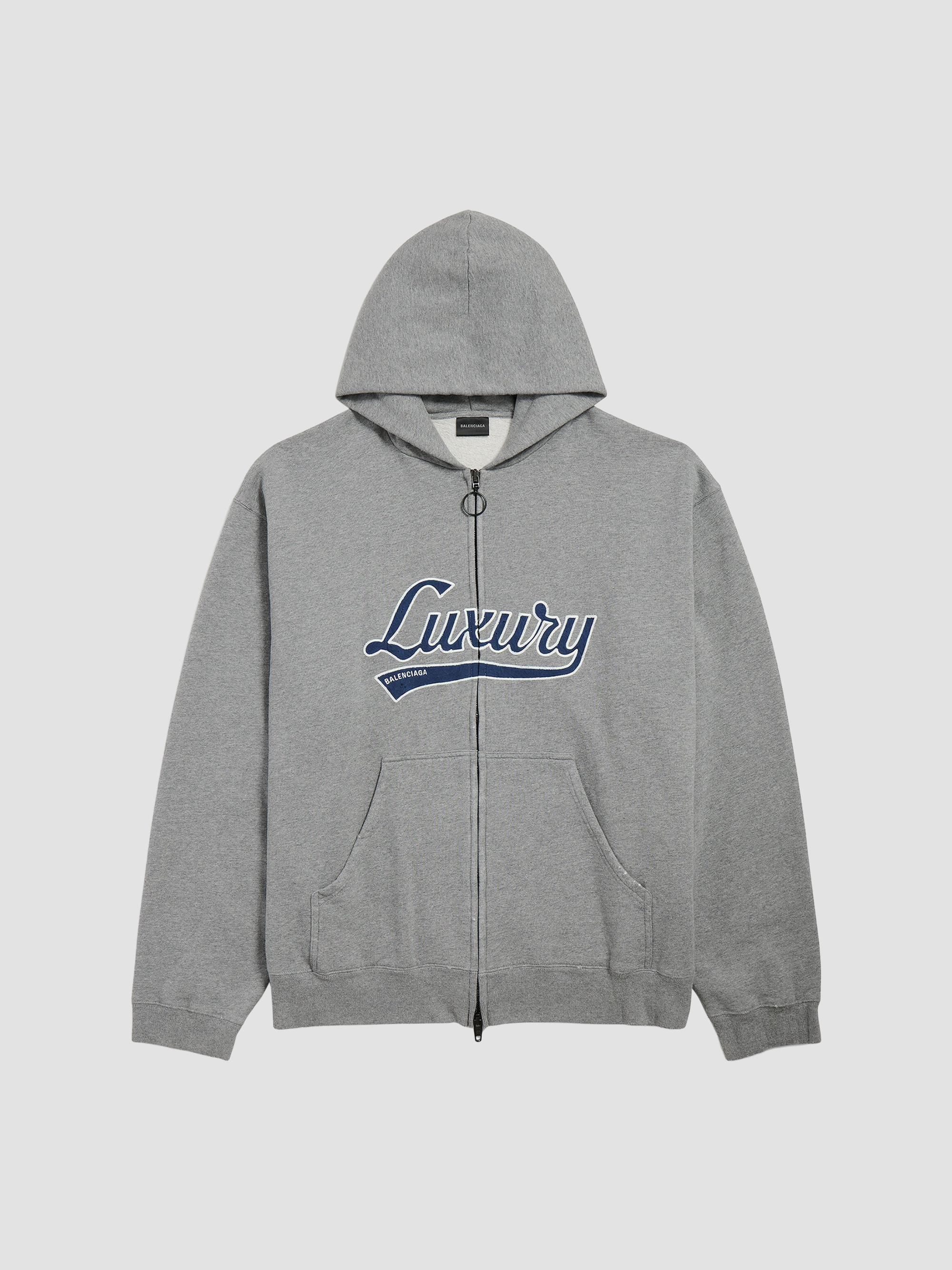 Balenciaga Unity Sports Icon Incognito Oversized Zip-Up Hoodie