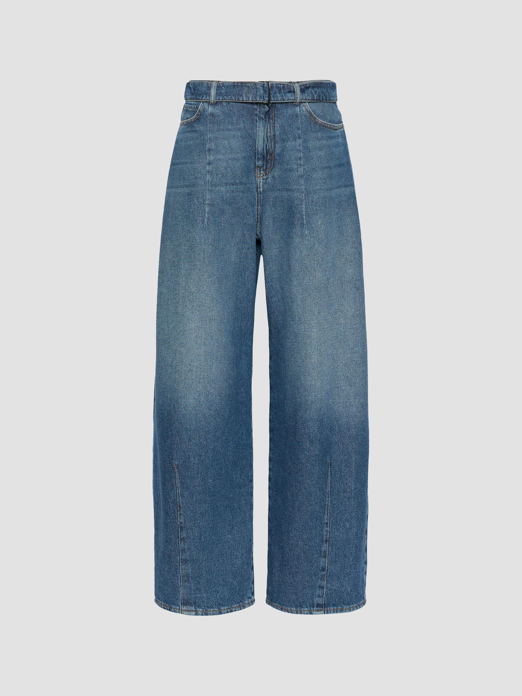 Wide Fit Cotton Denim Jeans