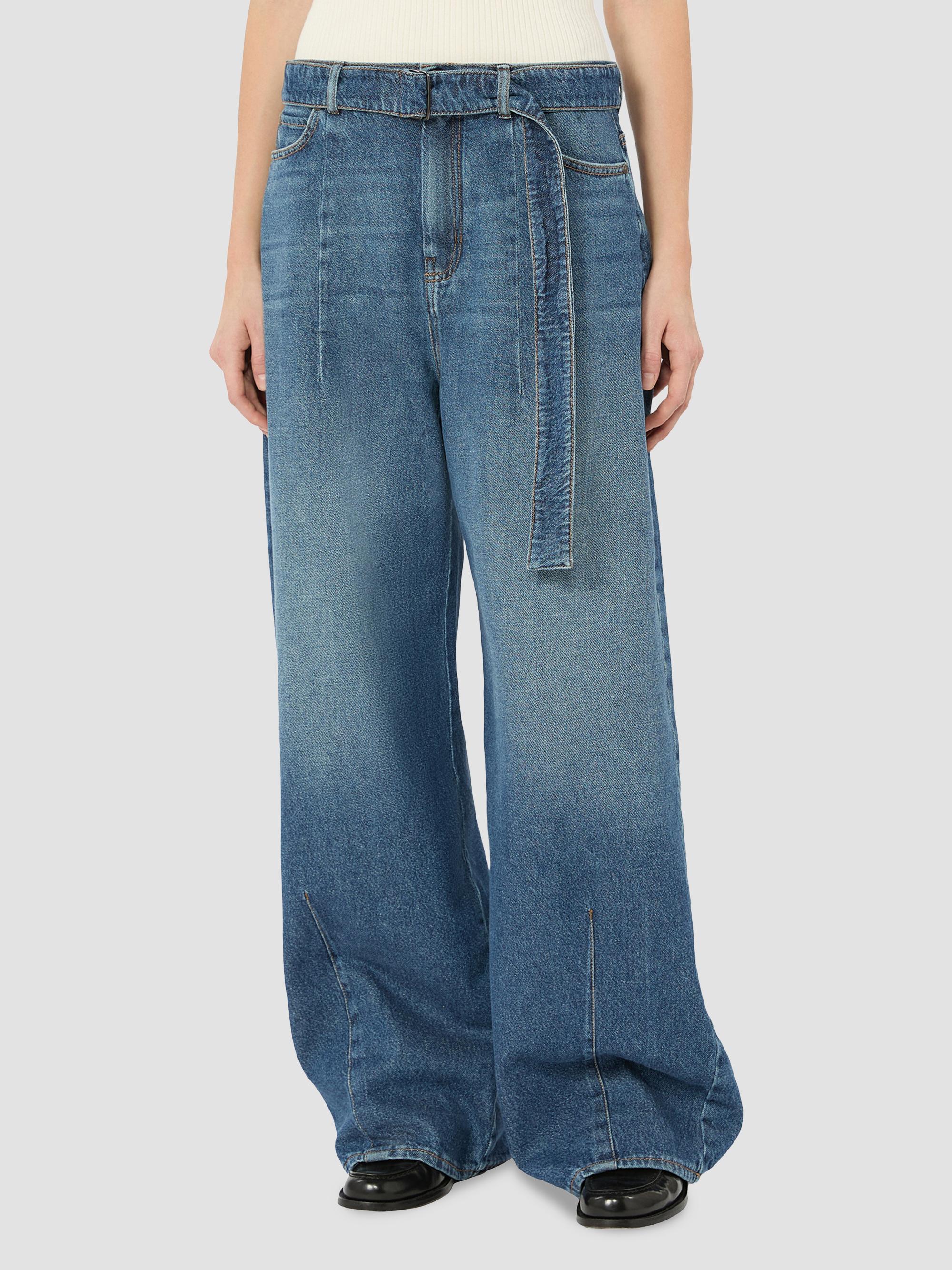 Wide Fit Cotton Denim Jeans