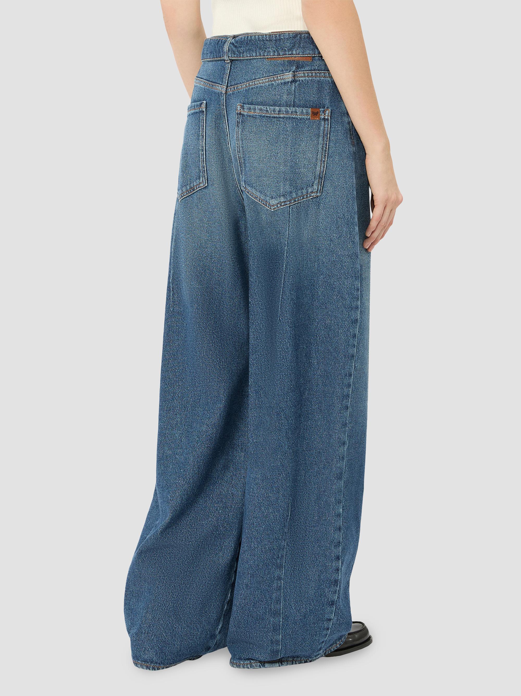 Wide Fit Cotton Denim Jeans