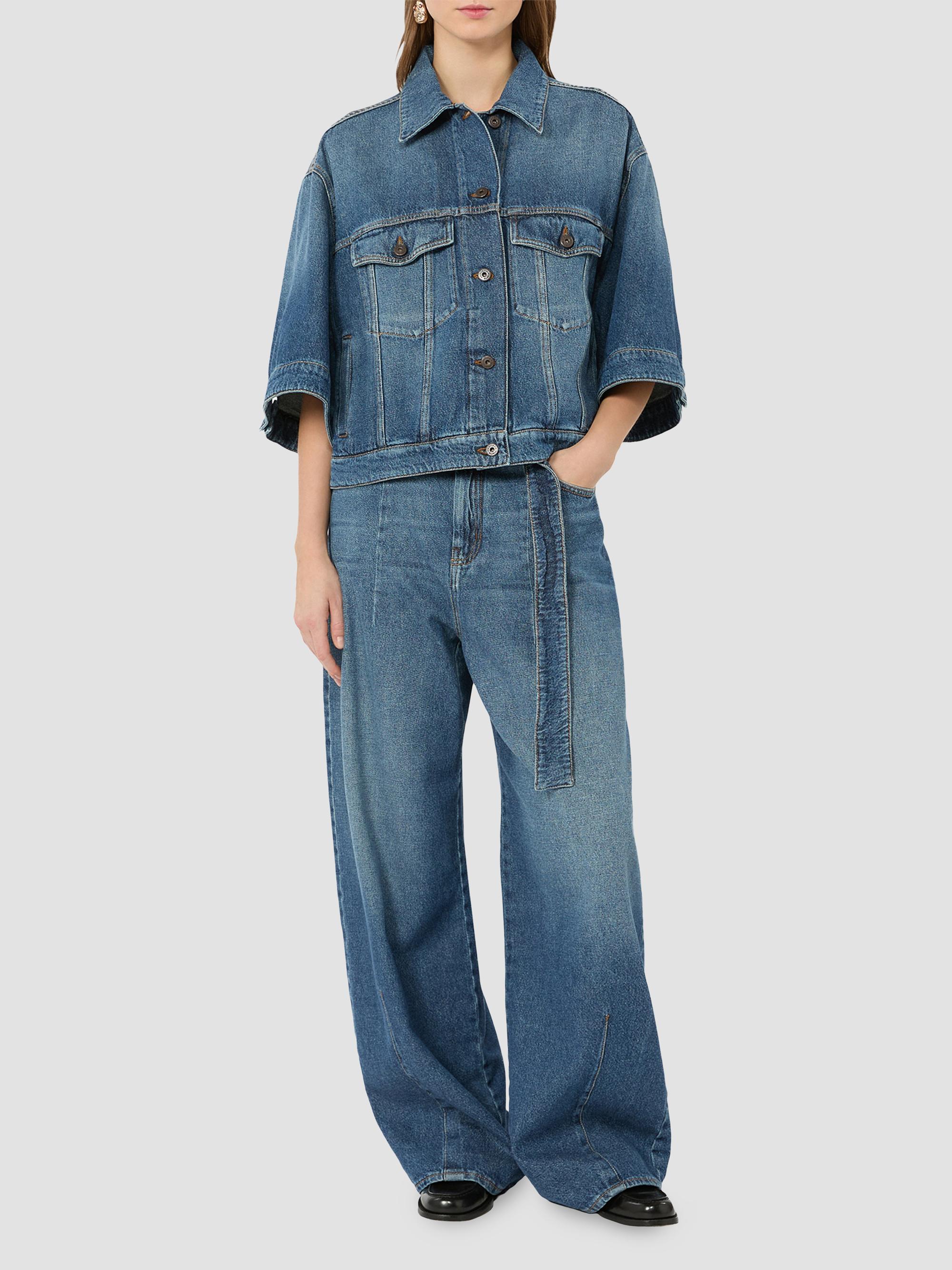 Wide Fit Cotton Denim Jeans