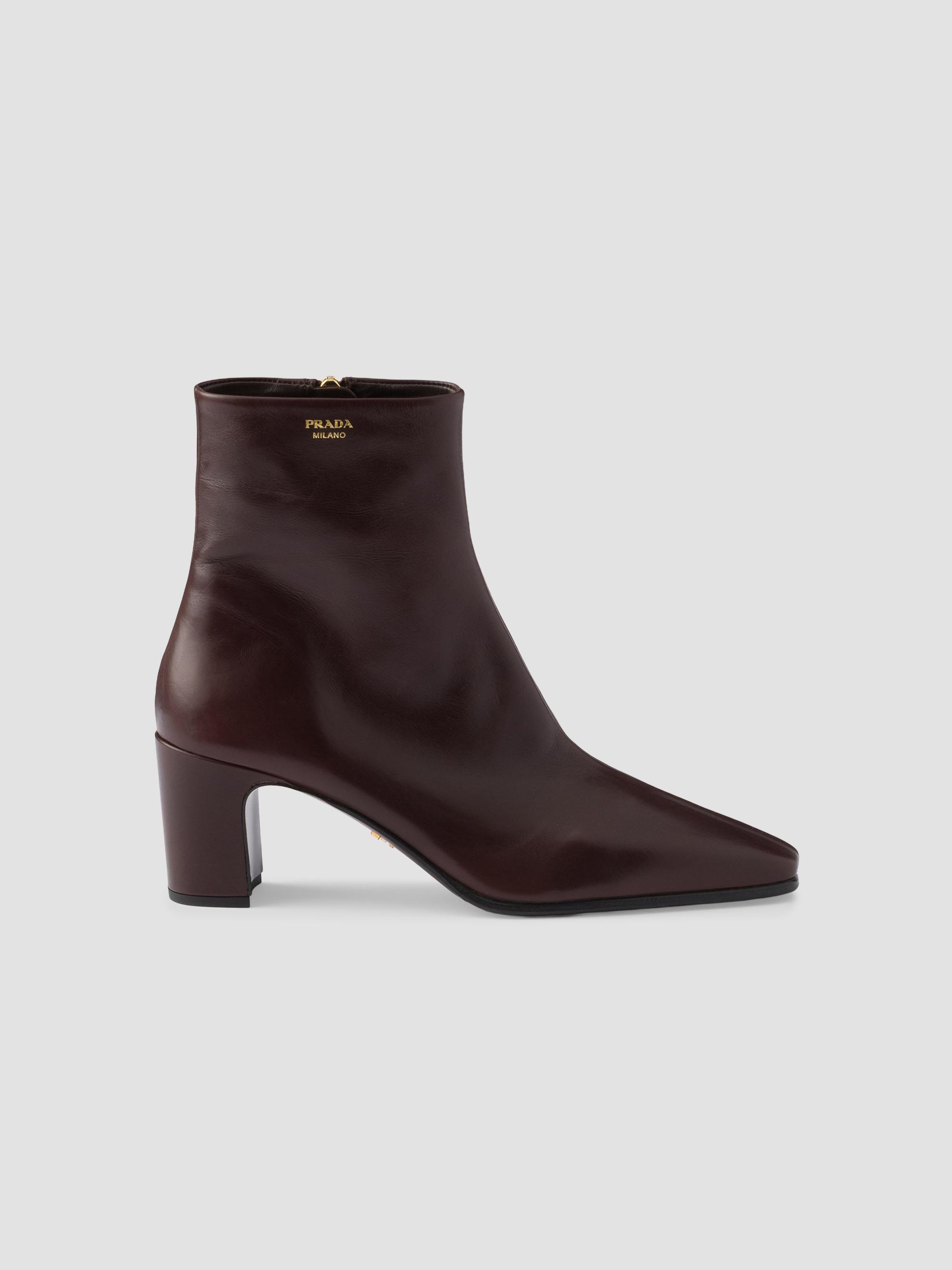 Prada Leather Mid-Calf Boots | Saks Fifth Avenue
