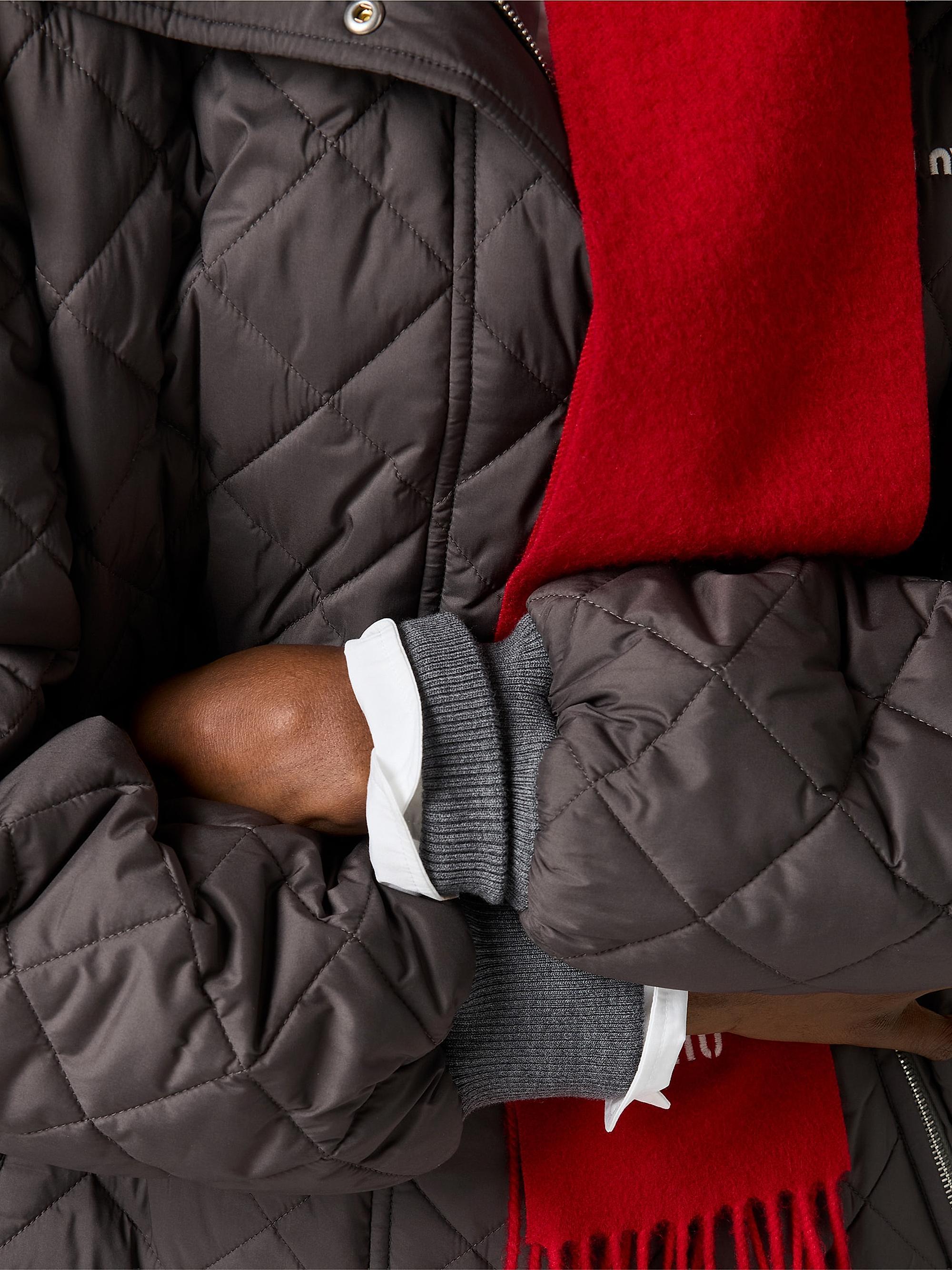 Miu Miu Technical Pongé Down Coat | Saks Fifth Avenue