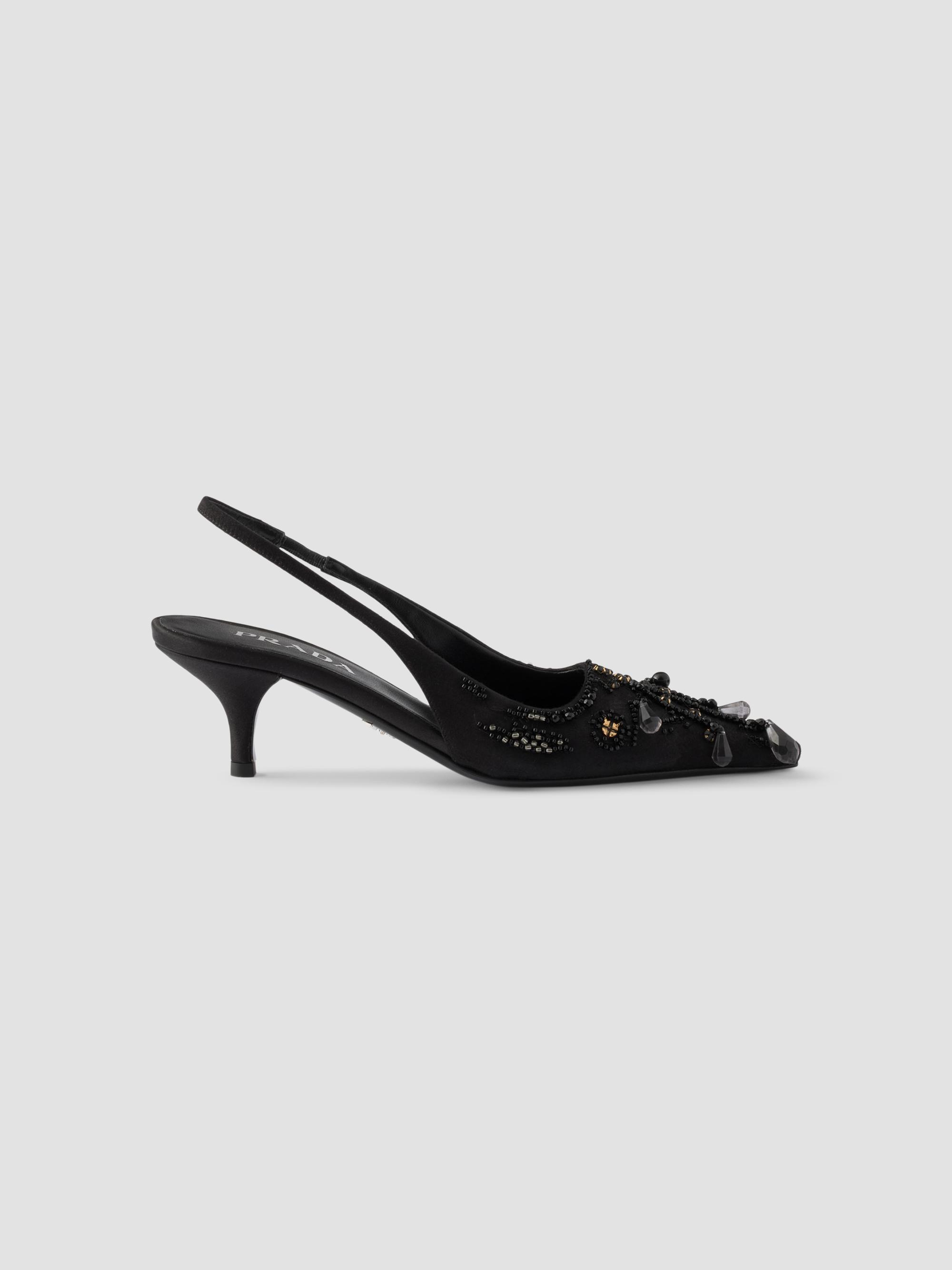 Prada Nappa Leather 85MM Mules with Cord Detail | Saks Fifth Avenue