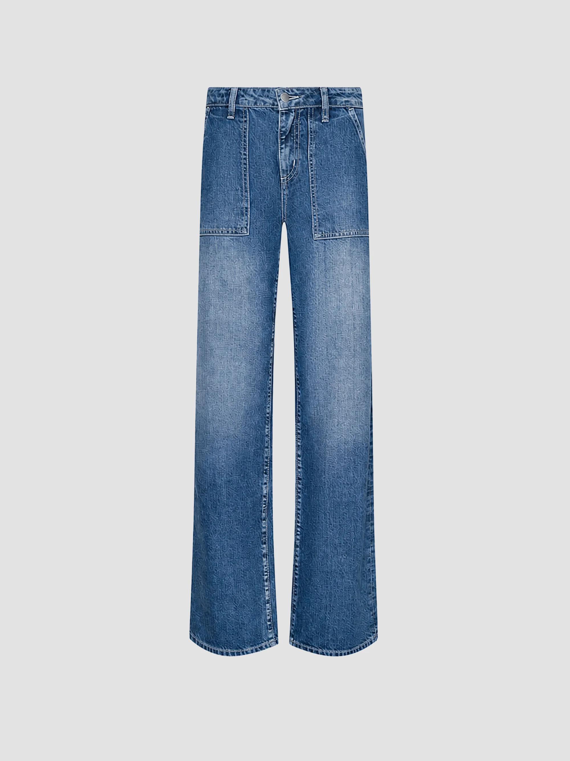 SEROYA Bond Sash Belt Baggy Jeans | Saks Fifth Avenue