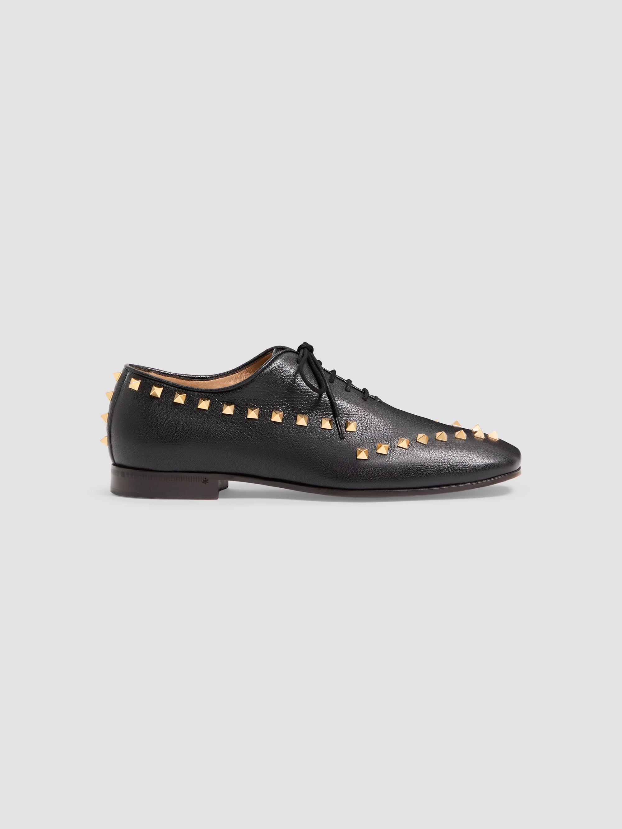 Valentino studs ローファー Valentino Garavani VLogo Signature Kidskin Moccasin Loafers | Saks