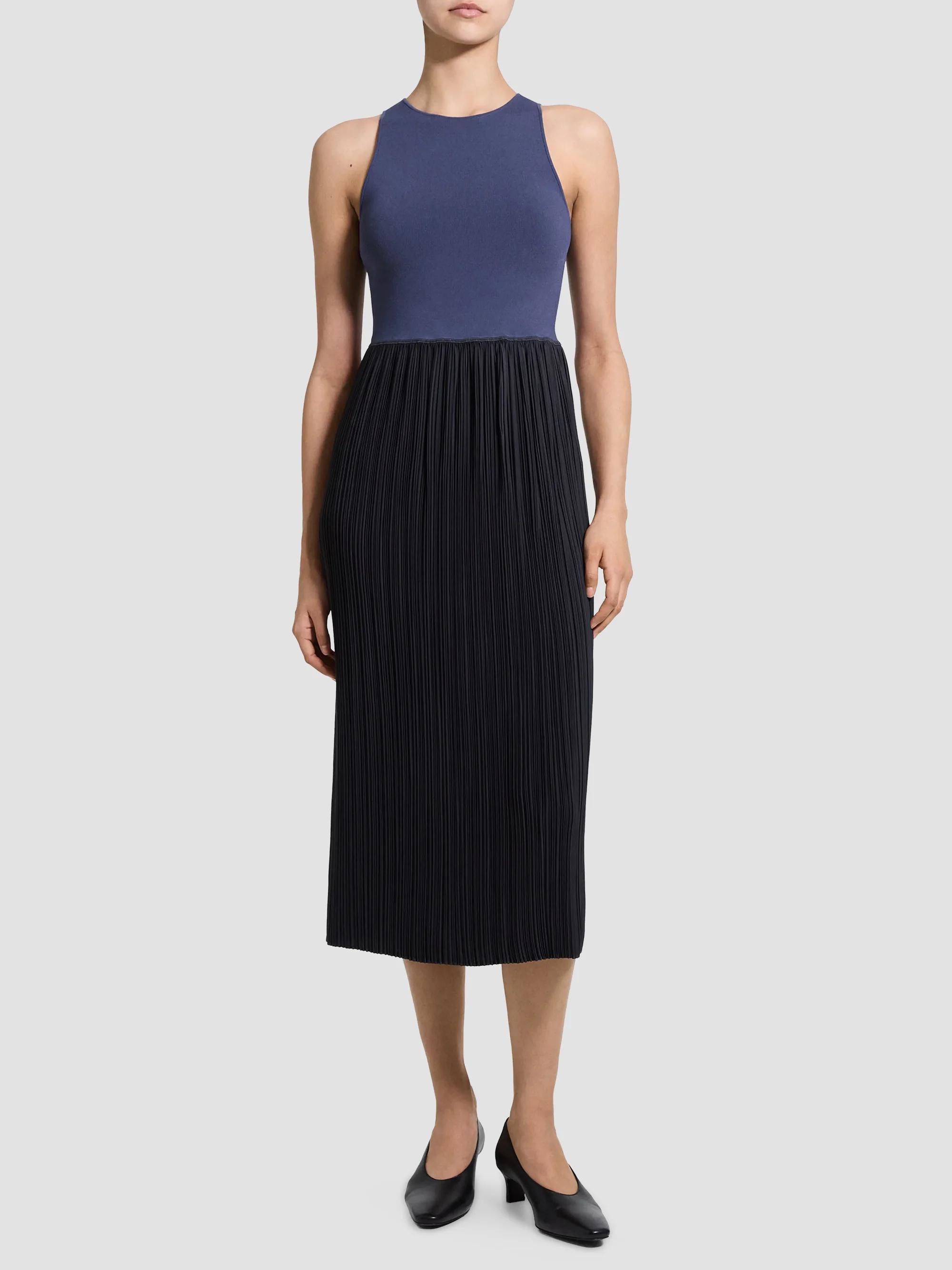 Theory Belted Twill Midi Shirtdress | Saks Fifth Avenue