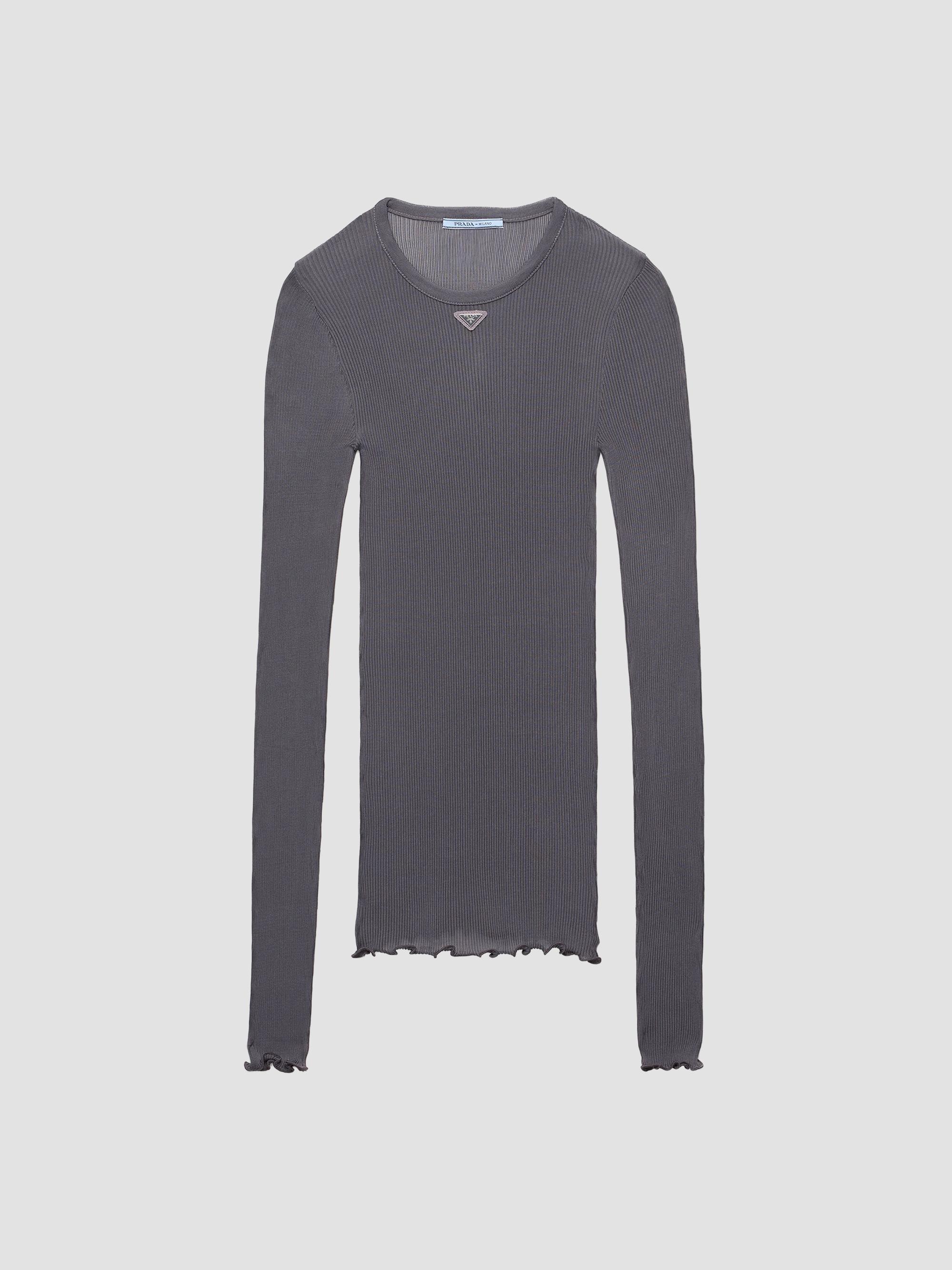 Prada Ribbed Knit Crop Top | Saks Fifth Avenue