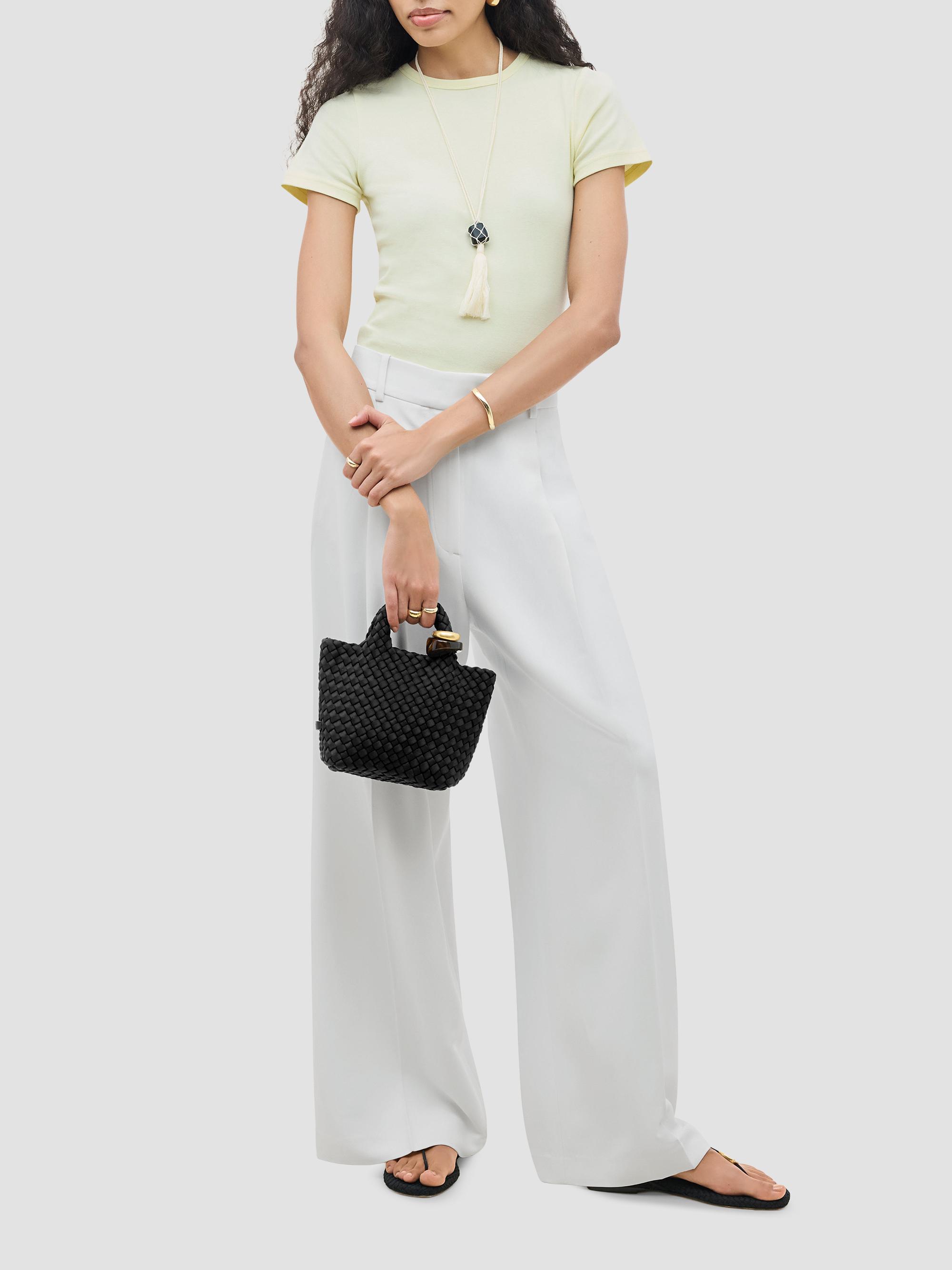Naghedi Women's St. Barths Petit Beads Top Handle Bag - Onyx | Thumbnail 2