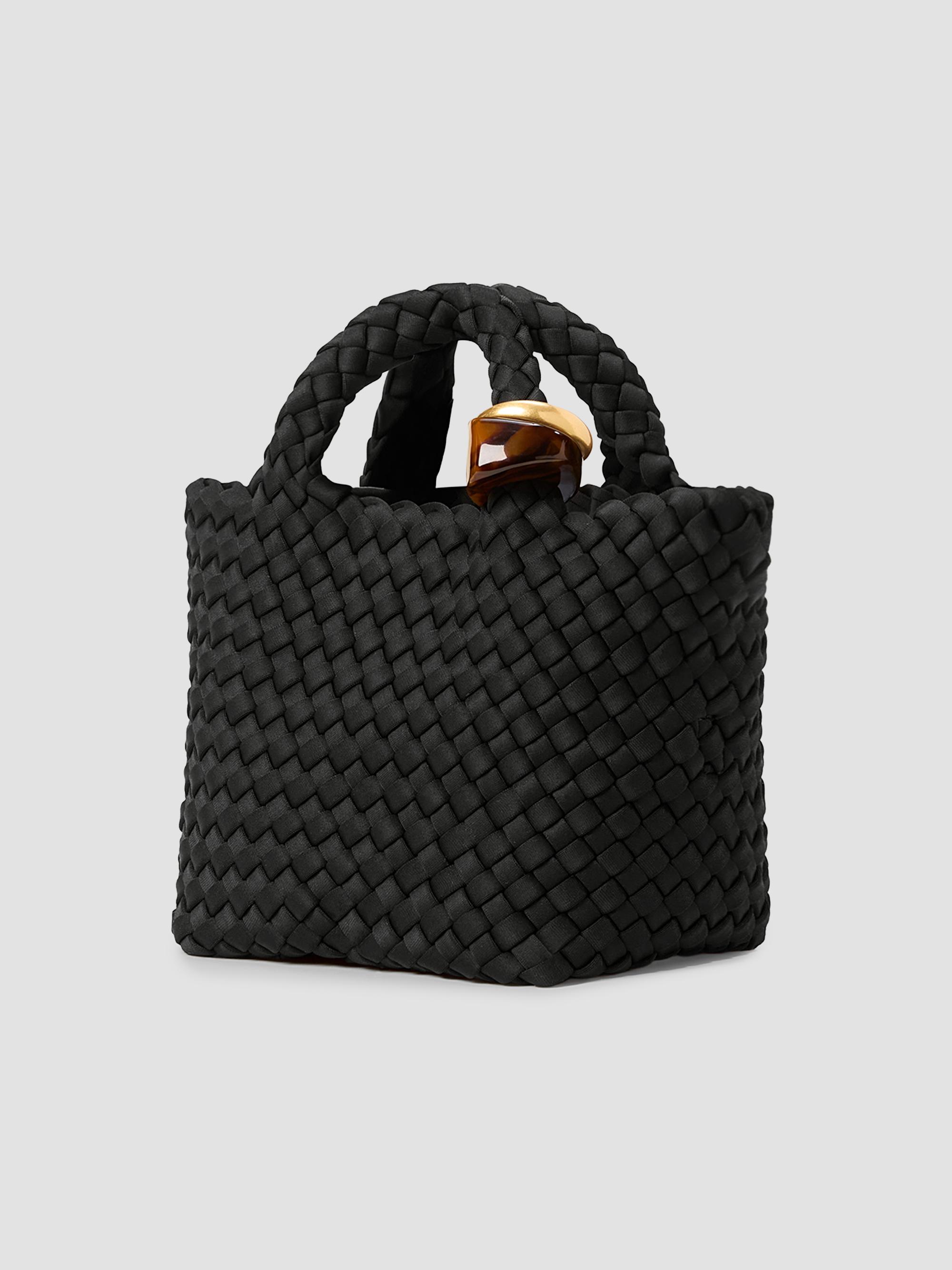 Naghedi Women's St. Barths Petit Beads Top Handle Bag - Onyx | Thumbnail 4